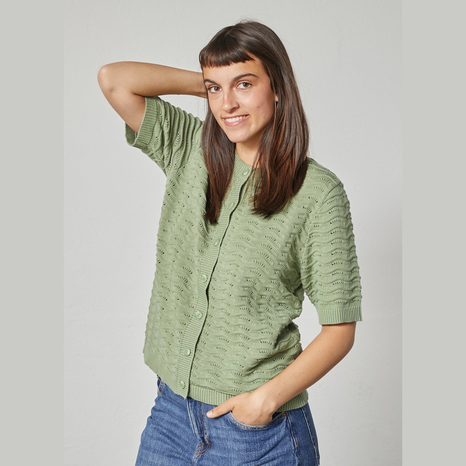 Lind LiBrenda Knit Cardigan 3400 Spring Green
