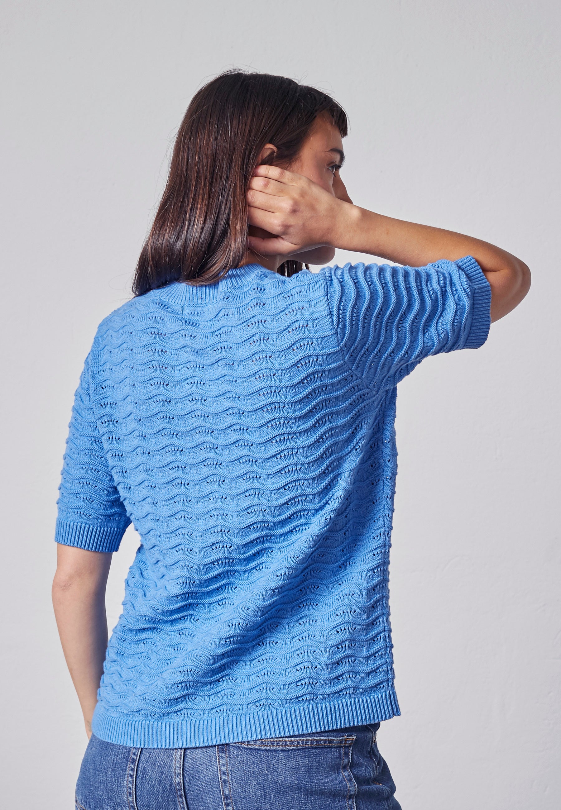 Lind LiBrenda Knit Cardigan 5450 Sky Blue