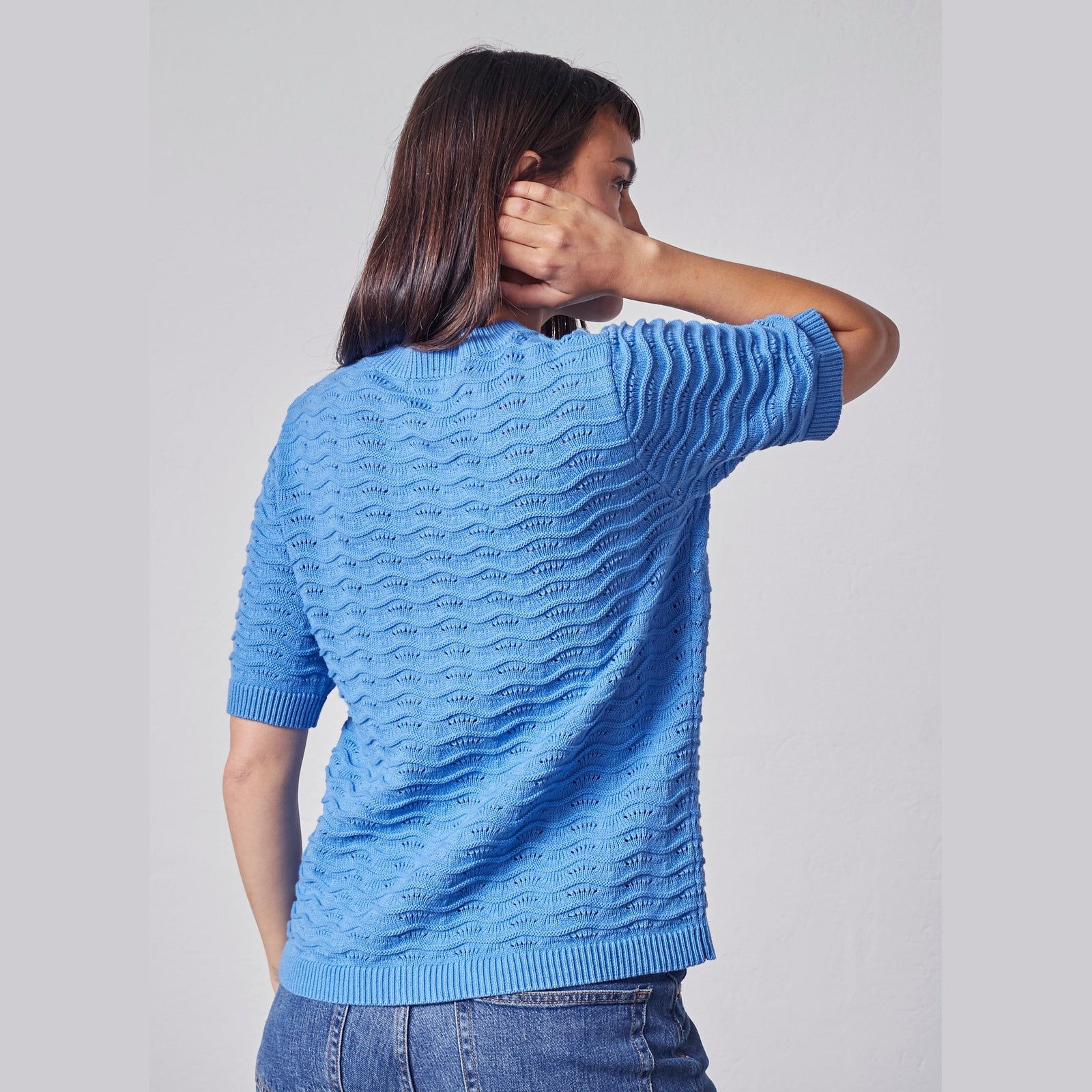 Lind LiBrenda Knit Cardigan 5450 Sky Blue