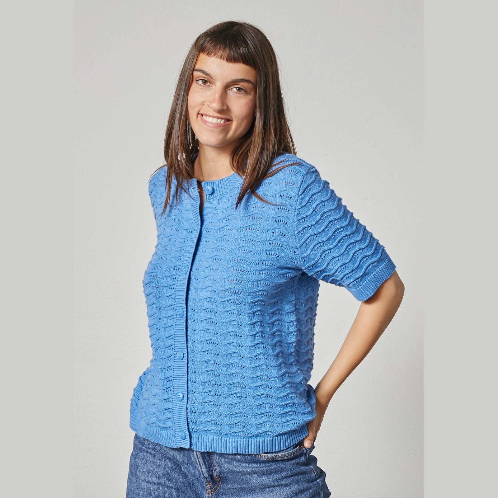 Lind LiBrenda Knit Cardigan 5450 Sky Blue