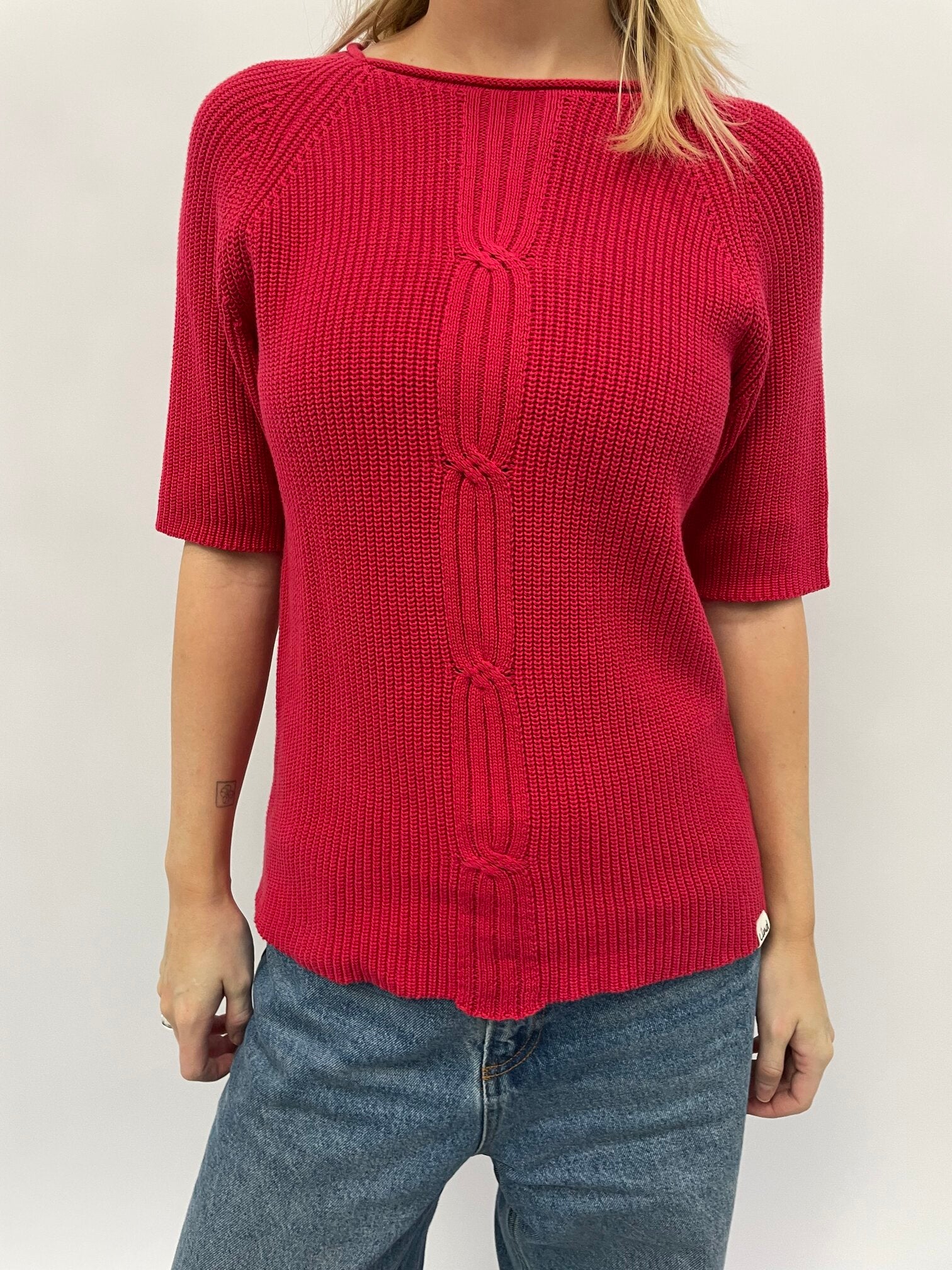 Lind LiBrooklyn Knit Pullover 2480 raspberry red