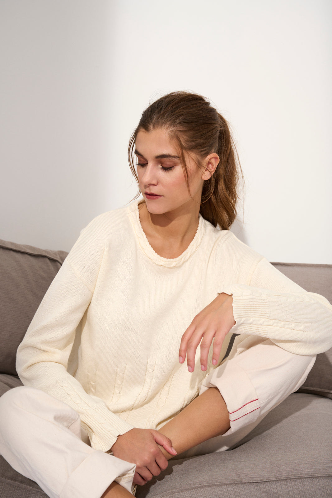 Lind LiBrunhilde Knit Pullover 1000 OFF WHITE