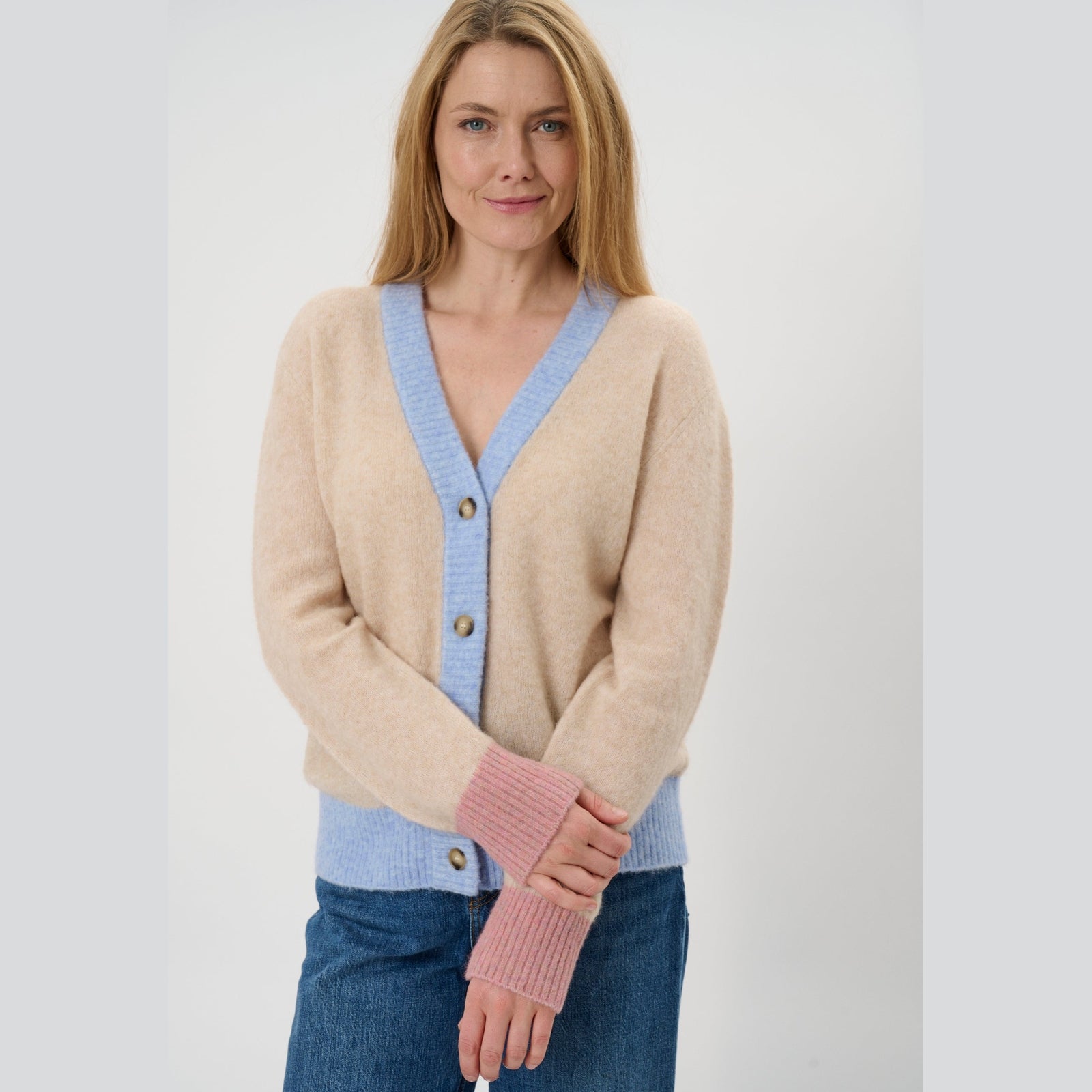 Lind LiCara Knit Cardigan 1261 Sand Melange