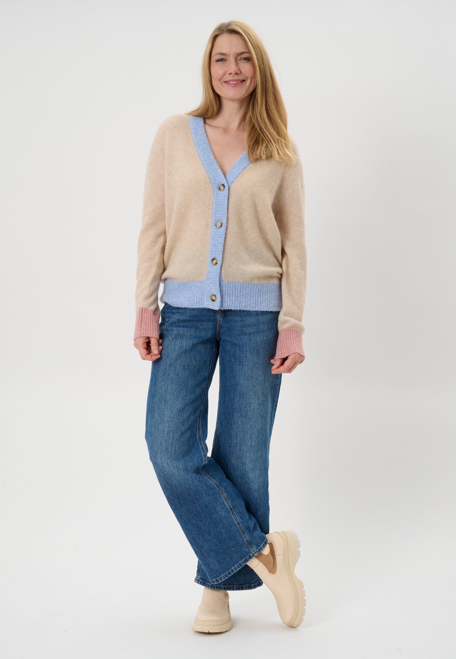 Lind LiCara Knit Cardigan 1261 Sand Melange