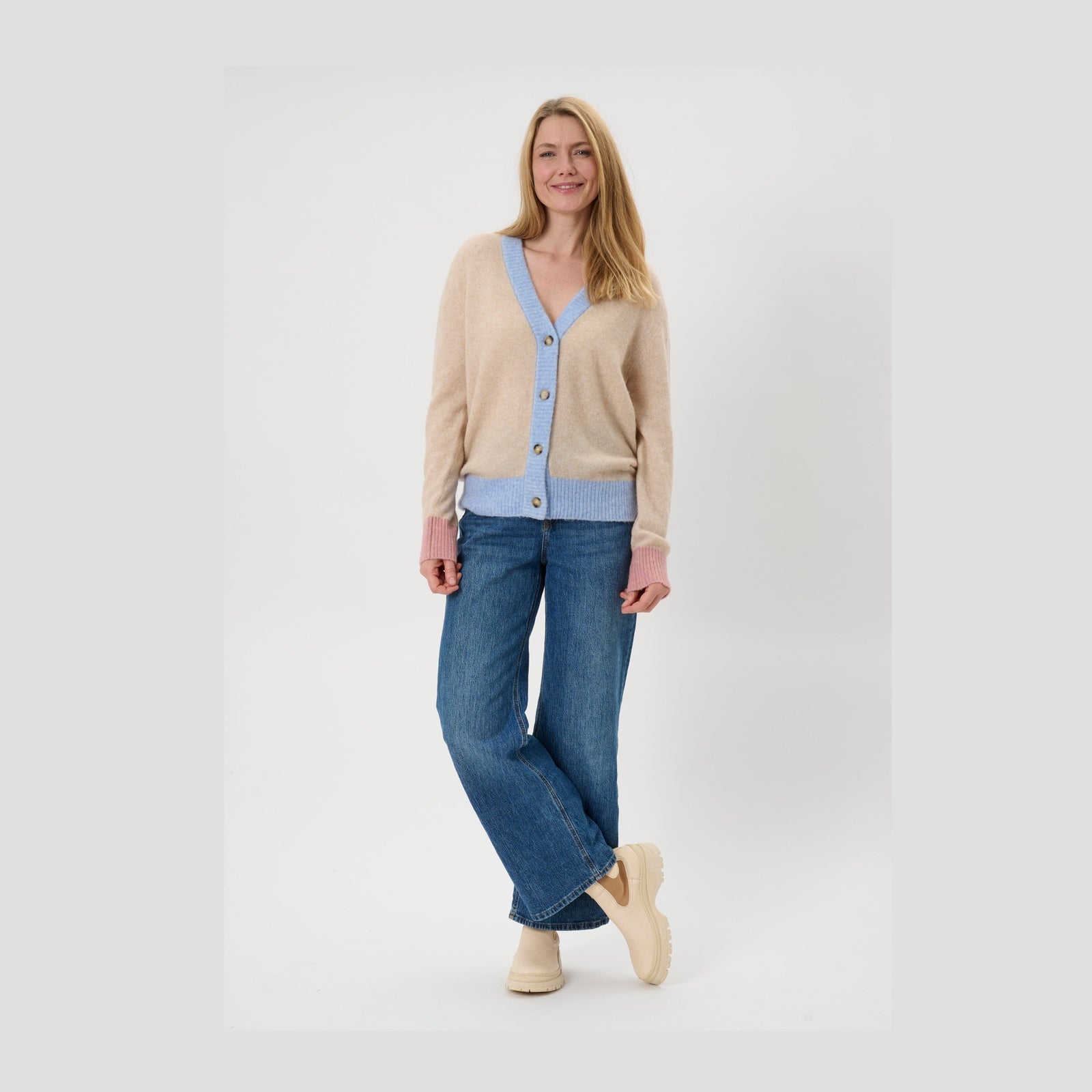 Lind LiCara Knit Cardigan 1261 Sand Melange