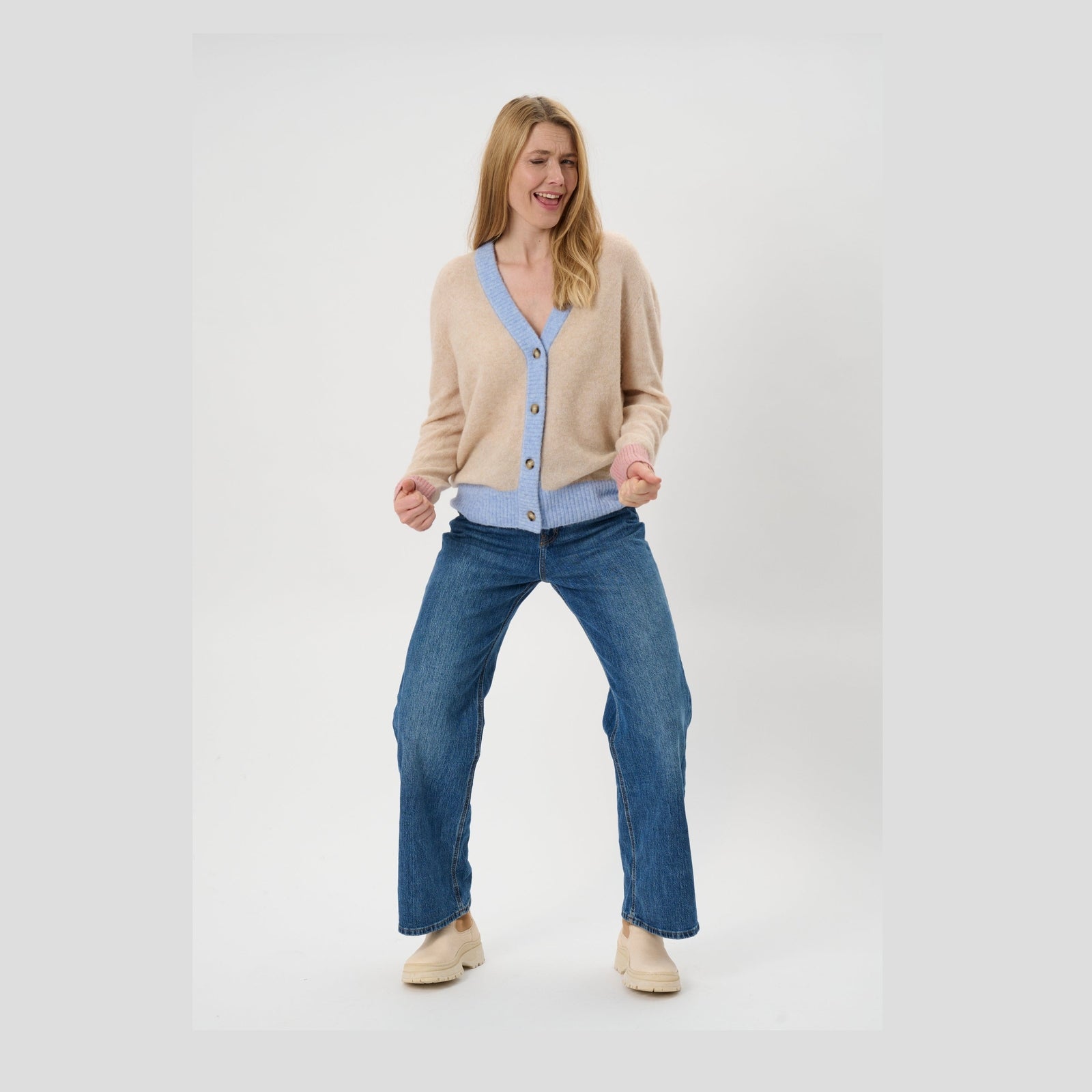 Lind LiCara Knit Cardigan 1261 Sand Melange