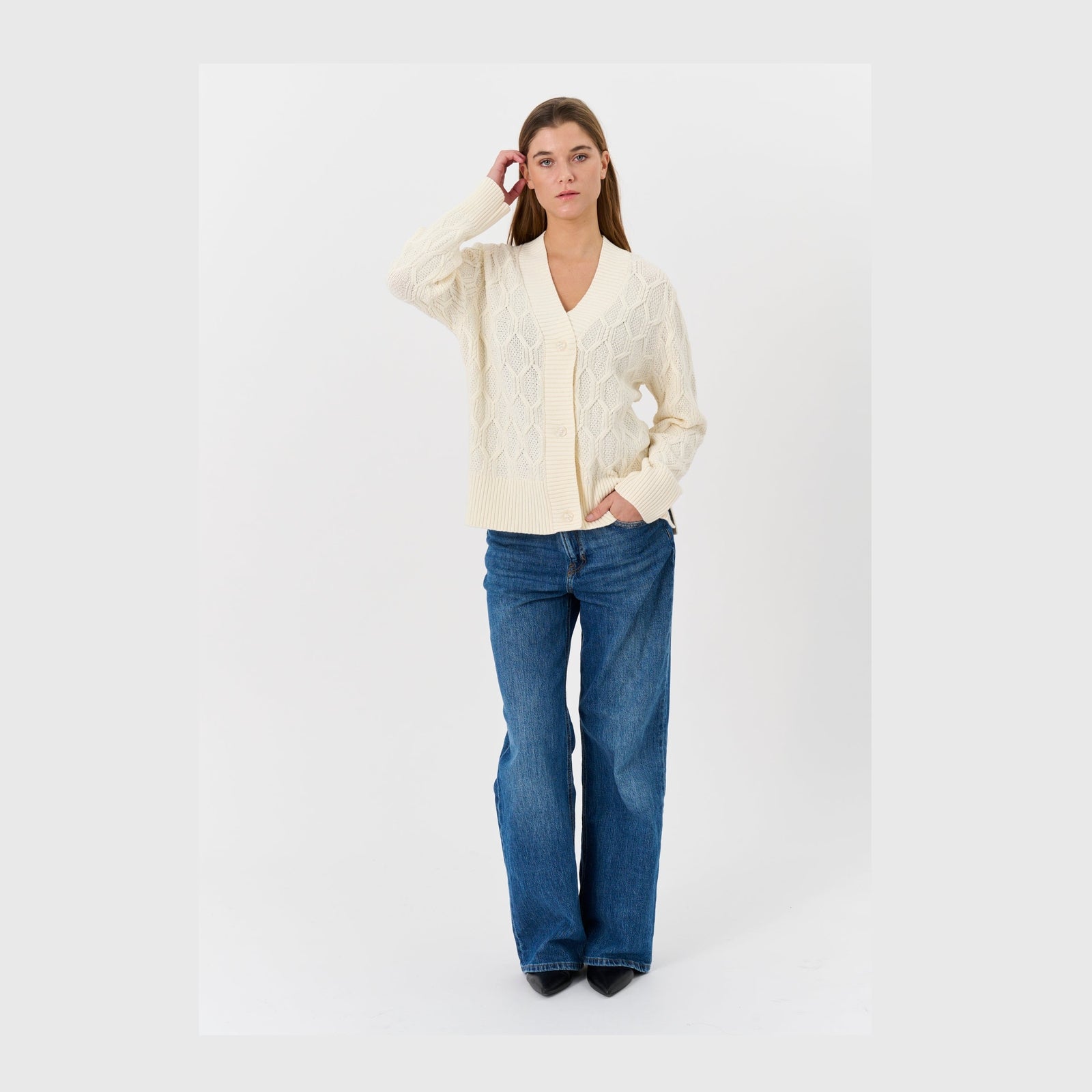 Lind LiCherie Knit Cardigan 1050 ECRÜ