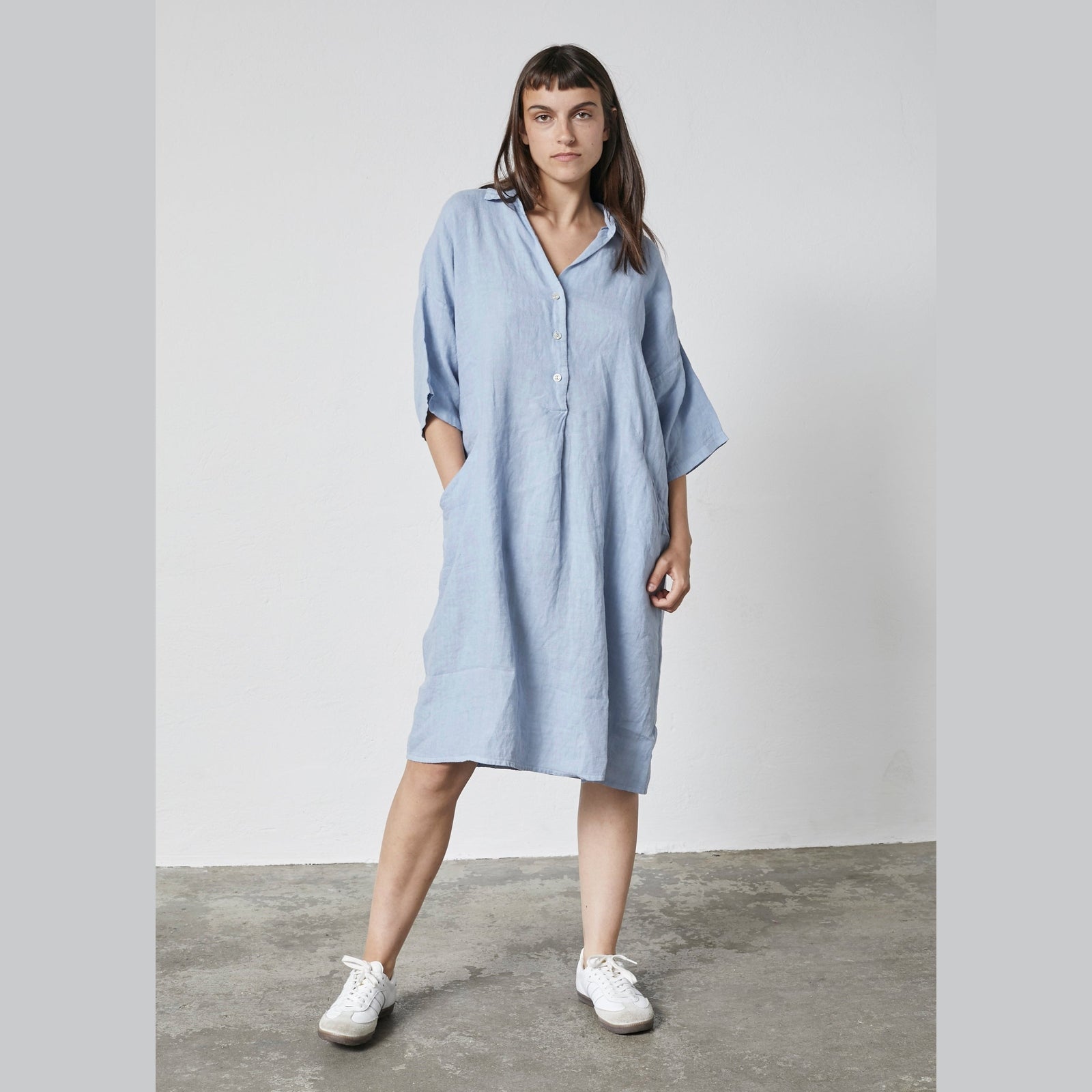 Lind LiDagmar Kjoler 5001 DENIM LIGHT BLUE