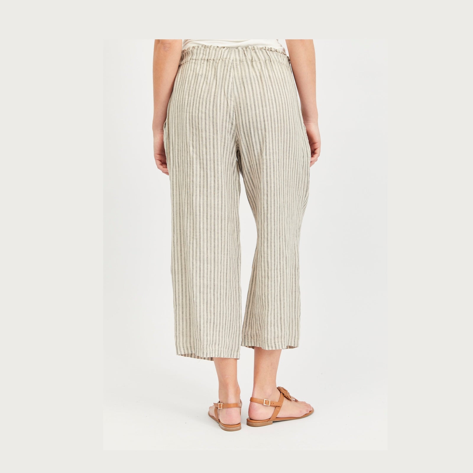 Lind LiDagny Bukser 504 Sand Stripe