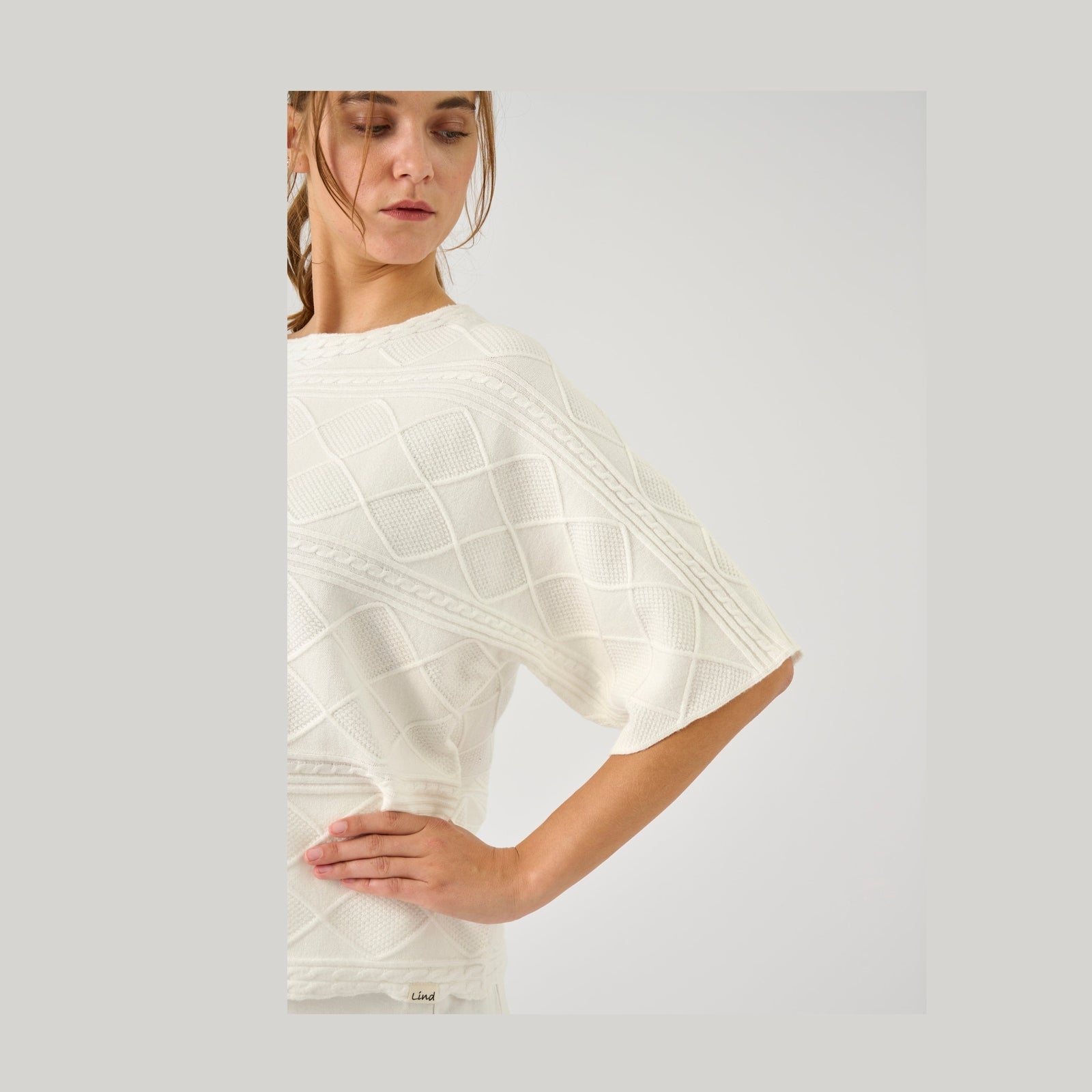 Lind LiGloria Knit Pullover 1000 OFF WHITE