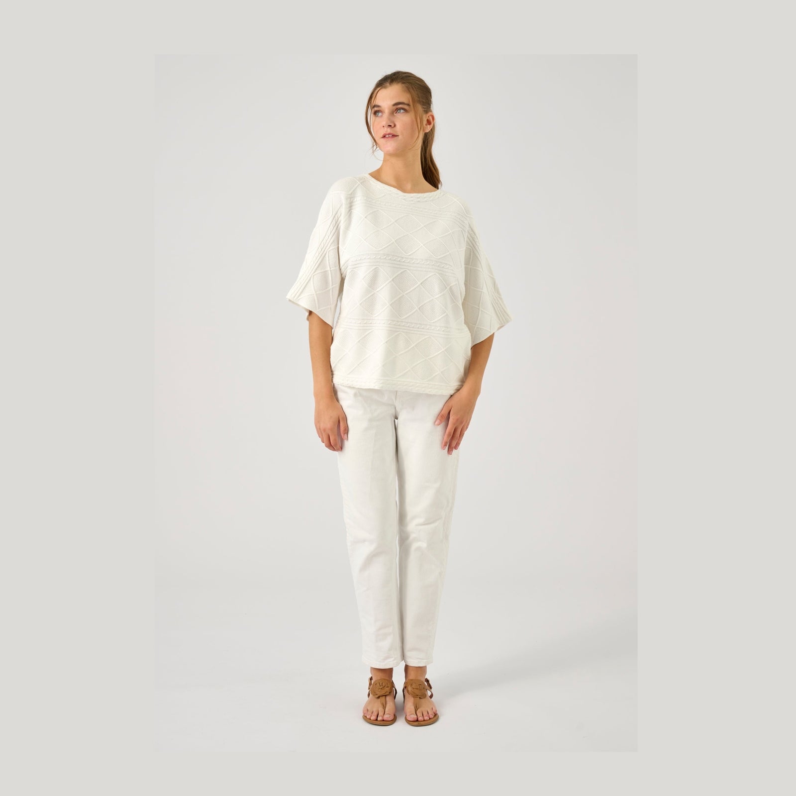 Lind LiGloria Knit Pullover 1000 OFF WHITE