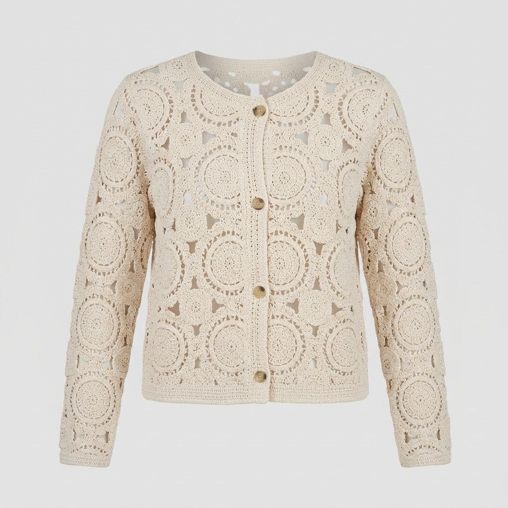 Lind LiHelen Knit Cardigan 1000 OFF WHITE