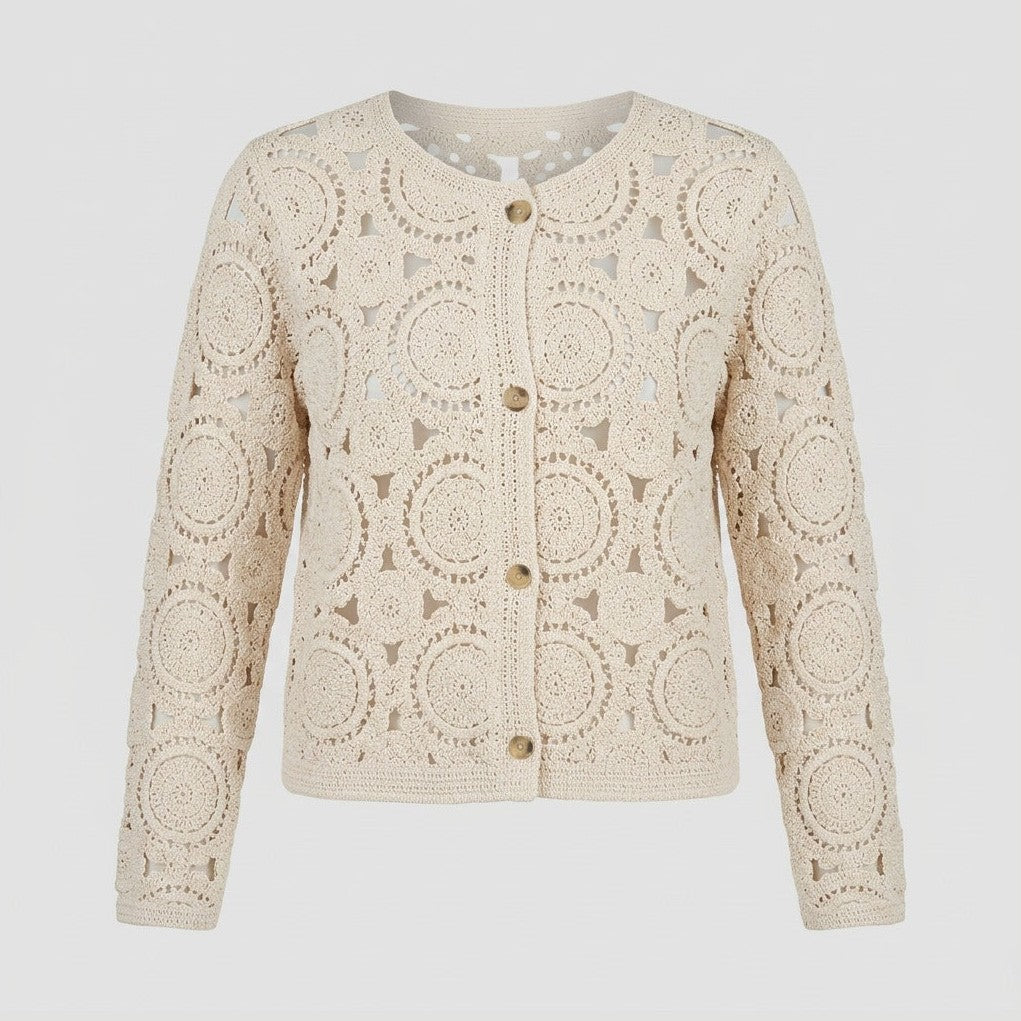 Lind LiHelen Knit Cardigan 1000 OFF WHITE