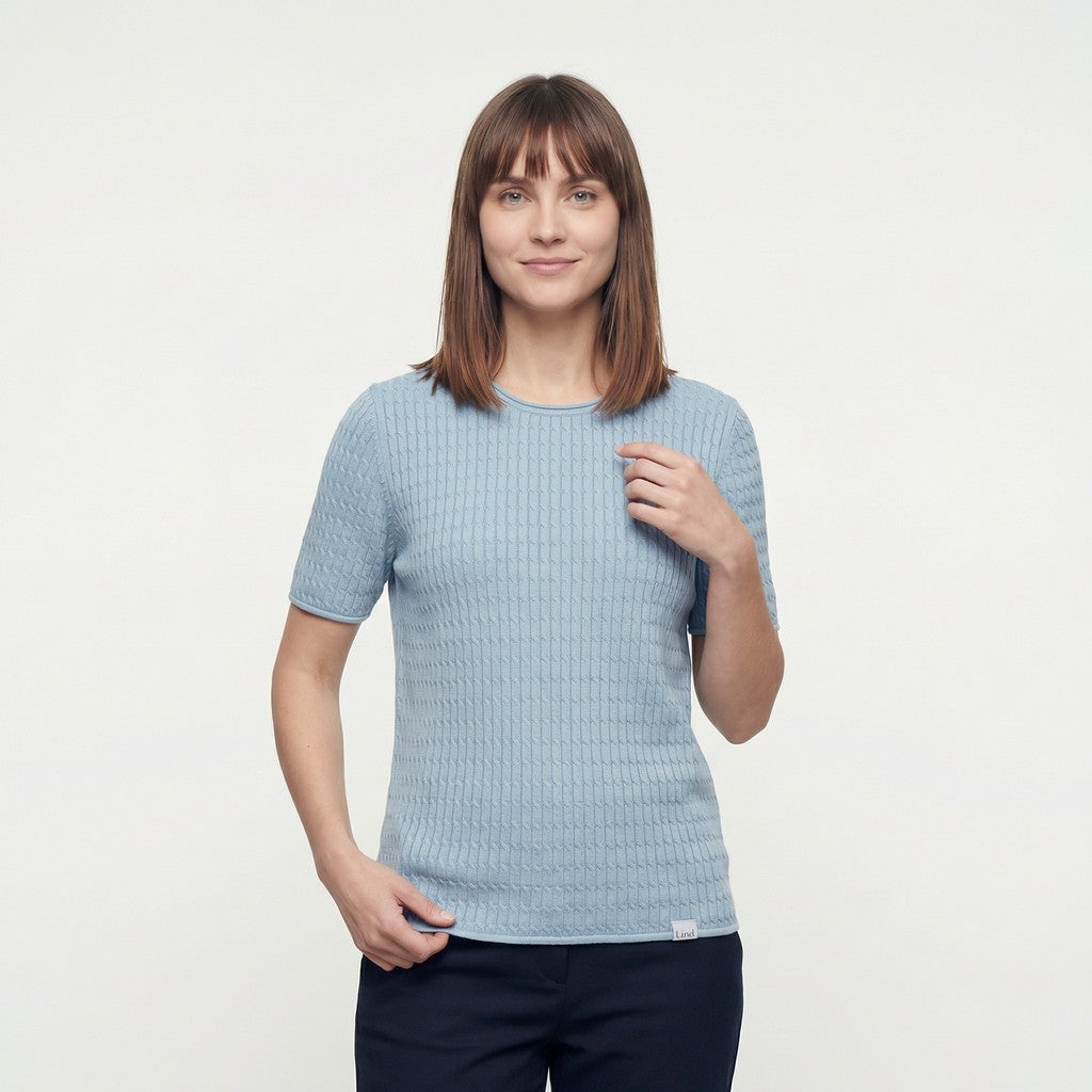 Lind LiInge Knit Pullover 5000 LIGHT BLUE