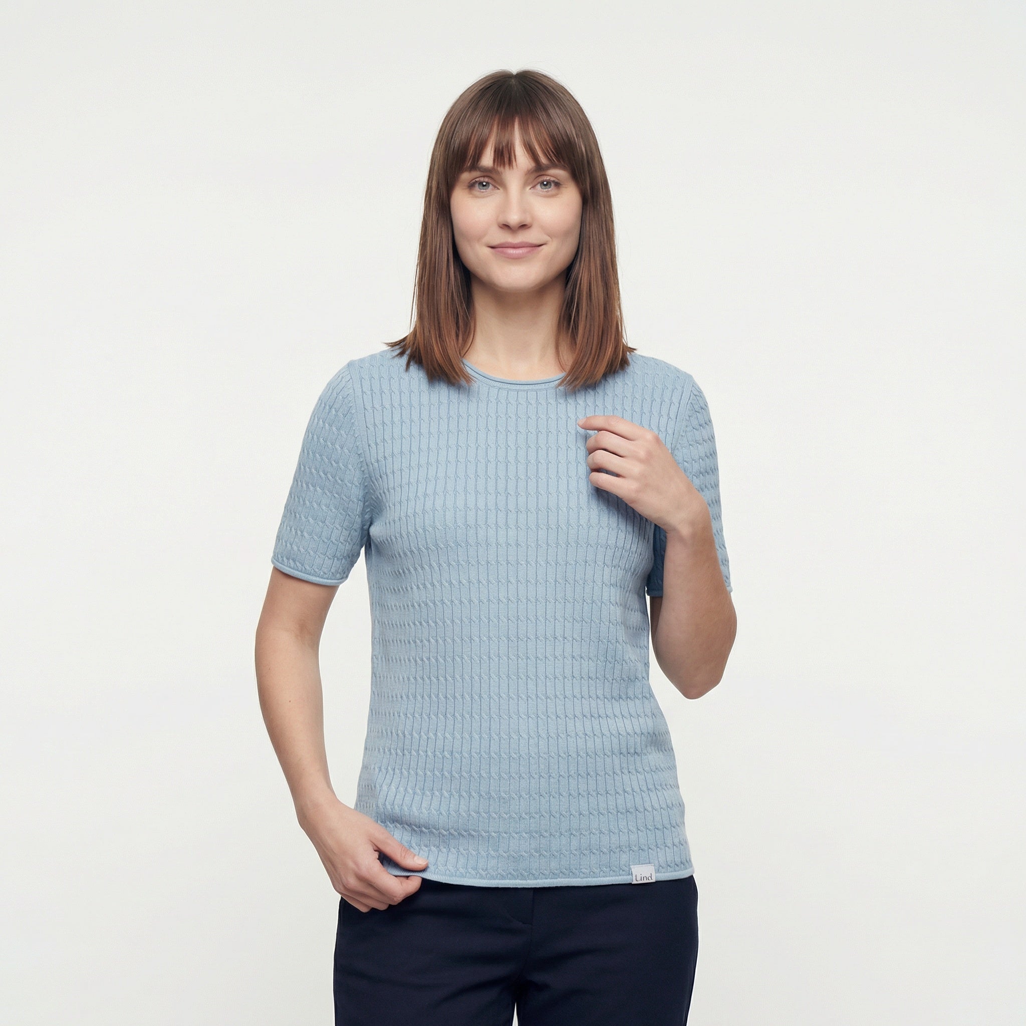 Lind LiInge Knit Pullover 5000 LIGHT BLUE