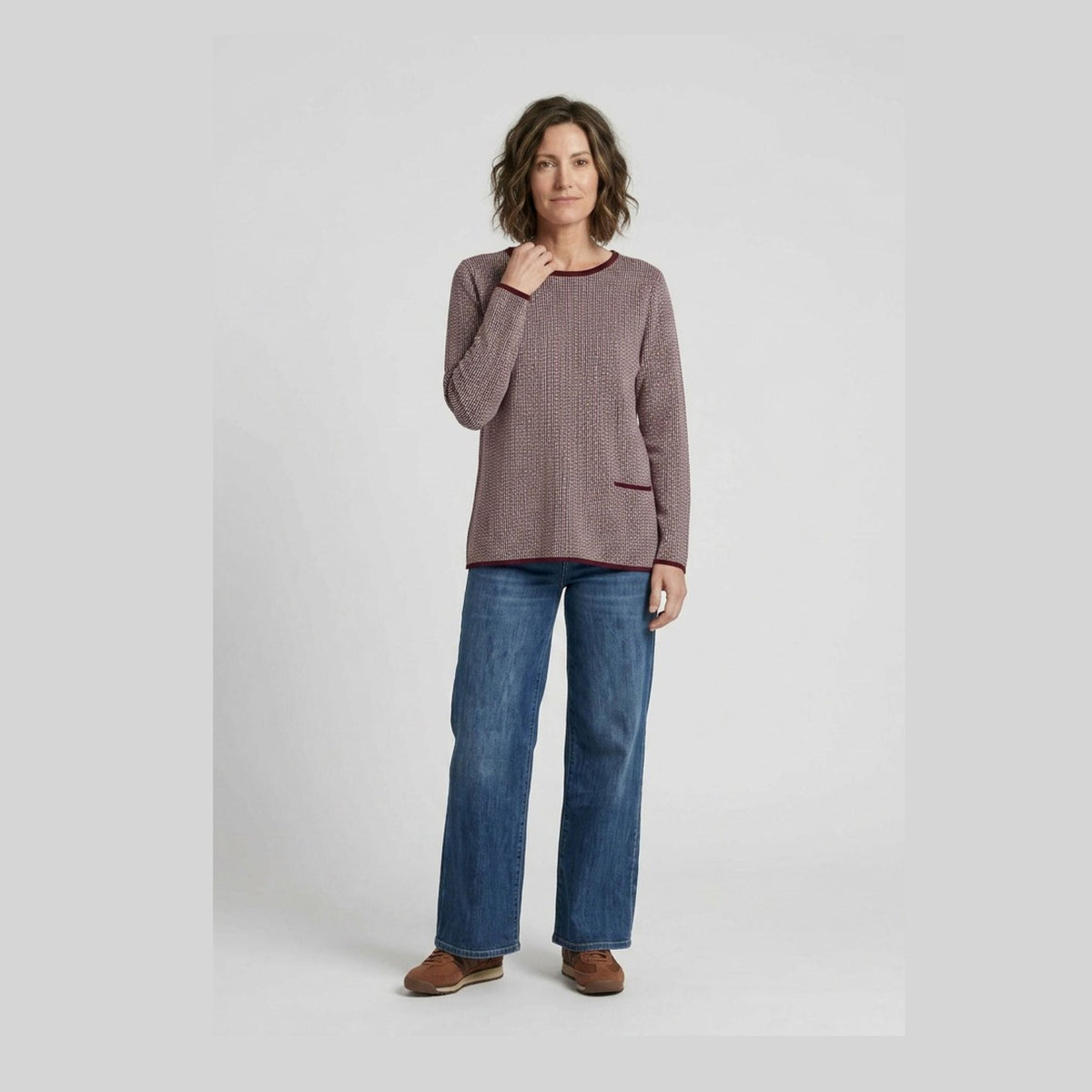 Lind LiJuliet Knit Pullover 2502 Wine Red