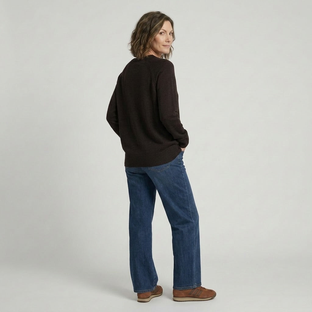 Lind LiKarin Knit Pullover 1500 BROWN