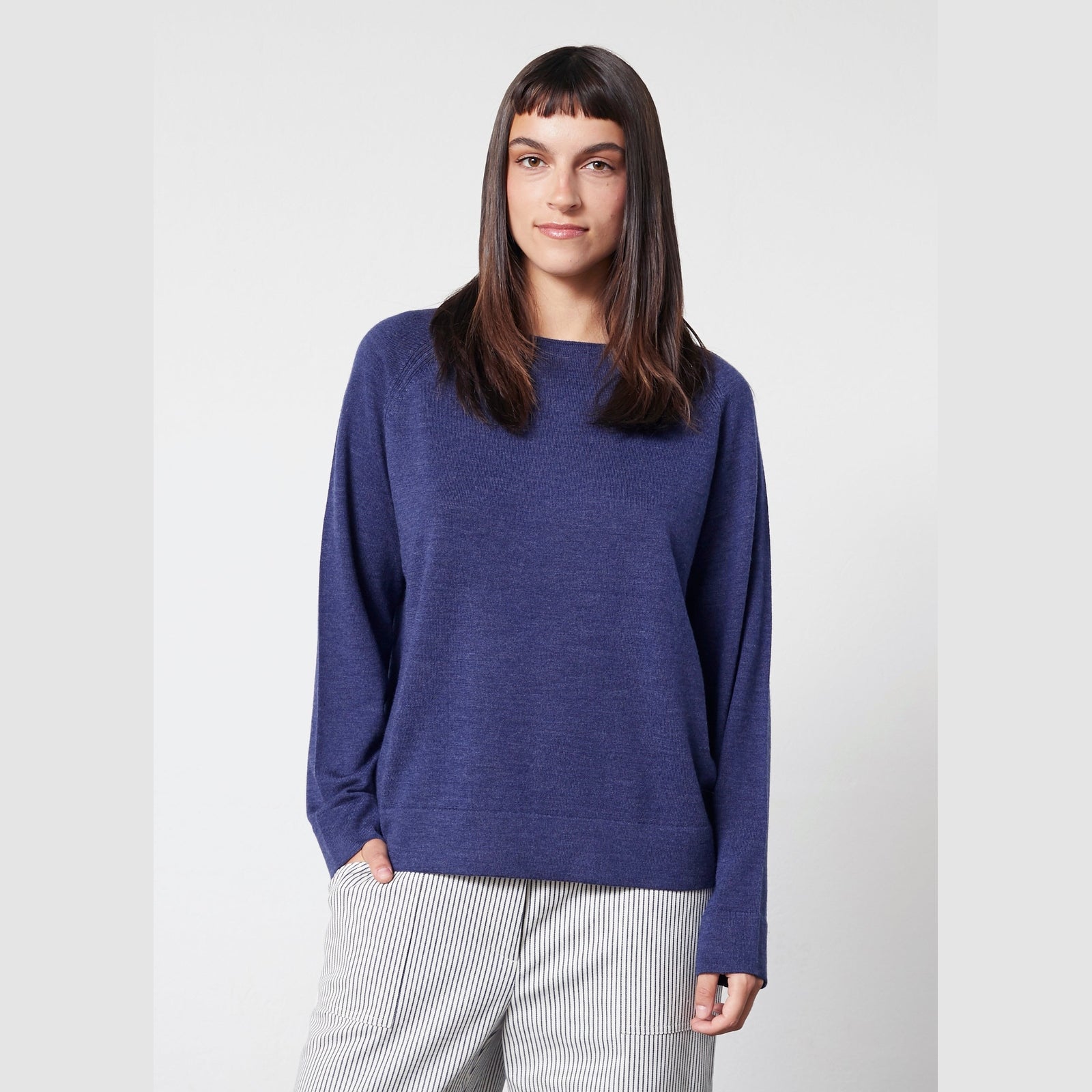 Lind LiKarin Knit Pullover 5650 blue melange