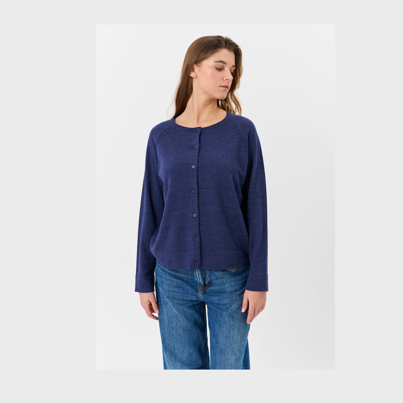 Lind LiKarina Knit Cardigan 5650 blue melange