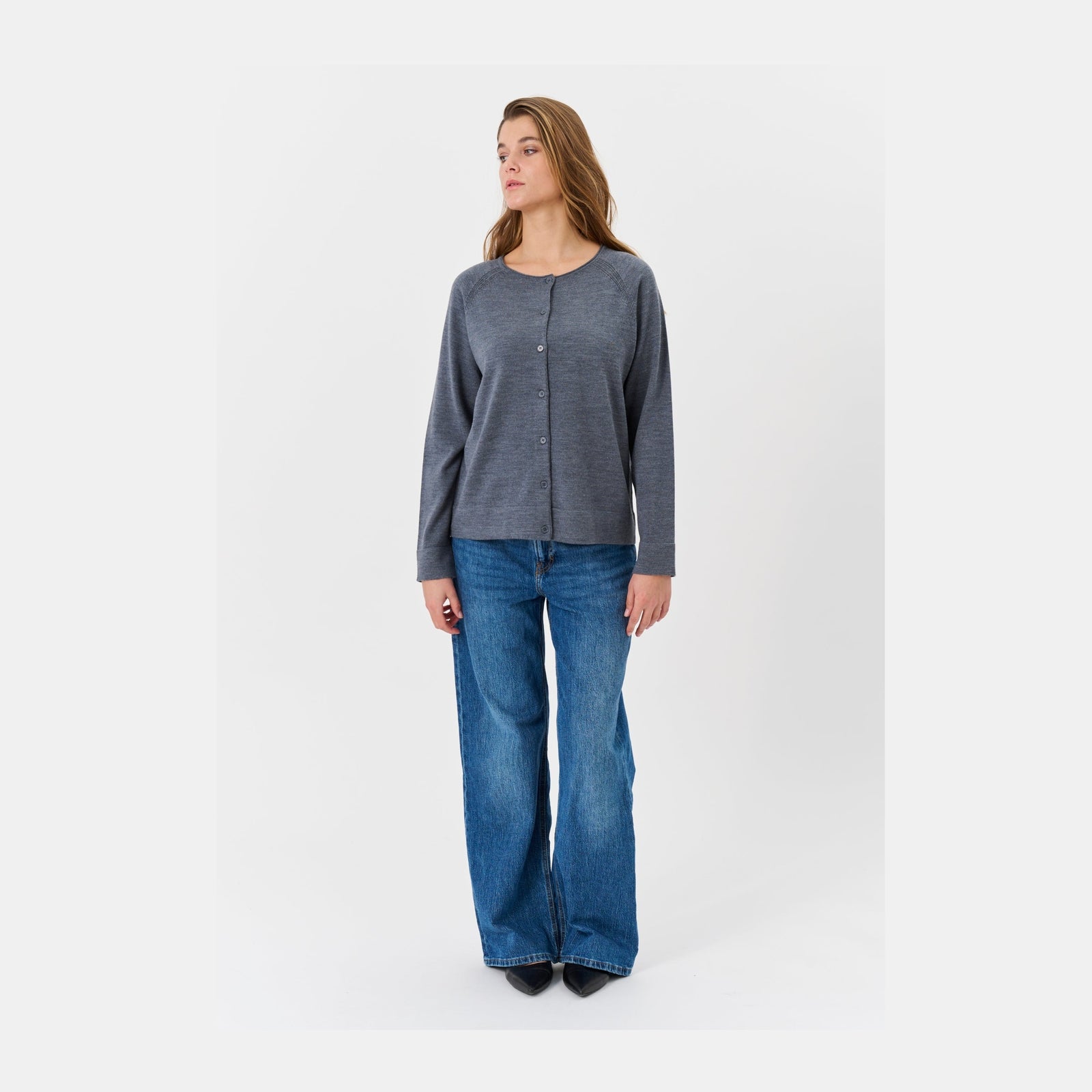 Lind LiKarina Knit Cardigan 9650 grey melange