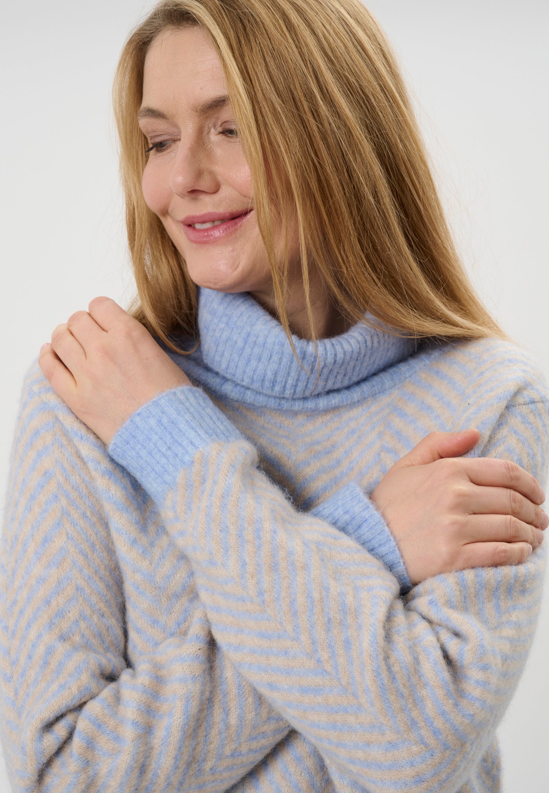 Lind LiKarina Knit Pullover 5002 Light Blue Melange