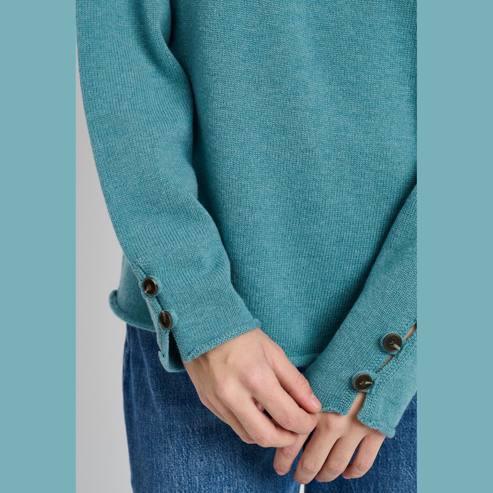 Lind LiKathlyn Knit Pullover 3111 dusty aqua