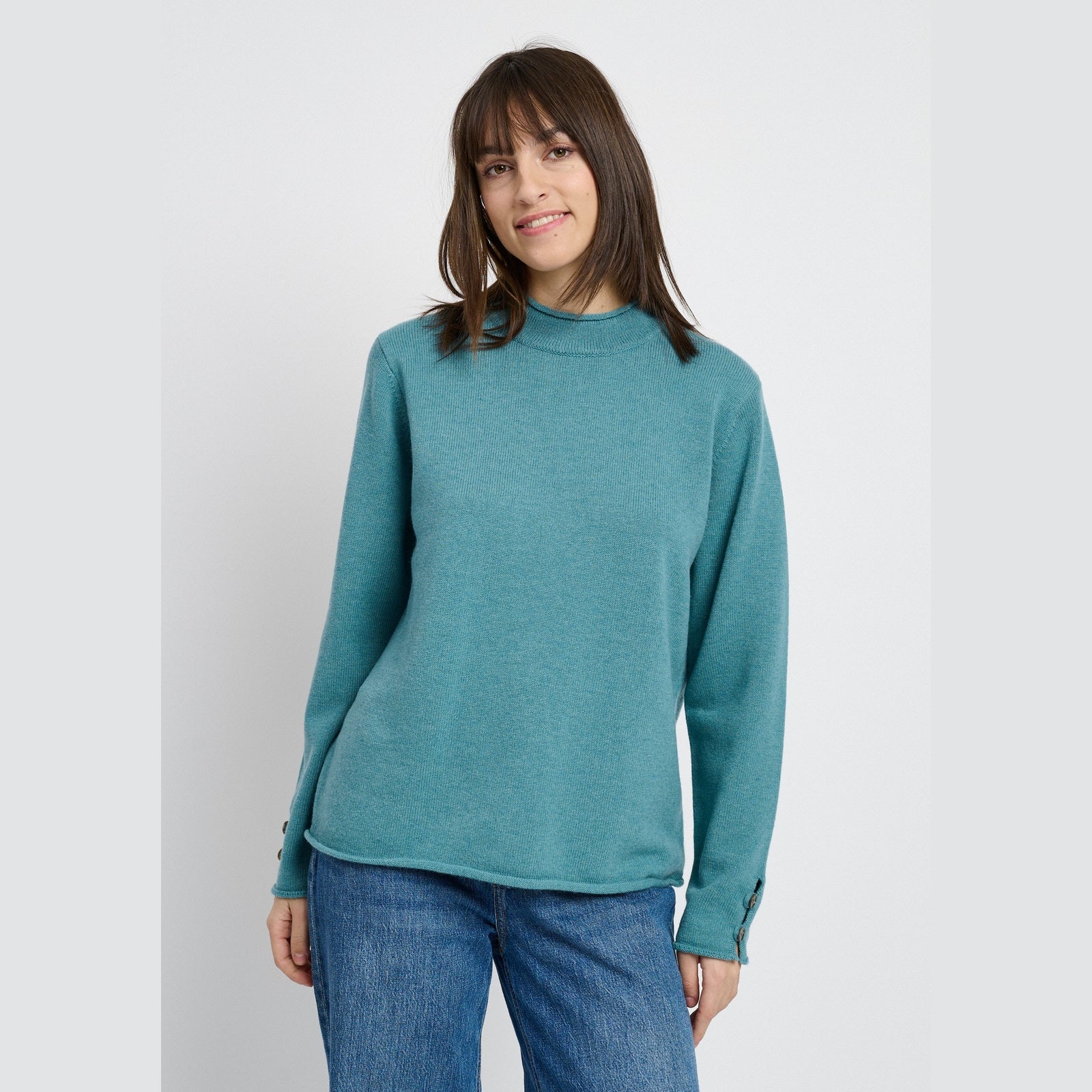 Lind LiKathlyn Knit Pullover 3111 dusty aqua