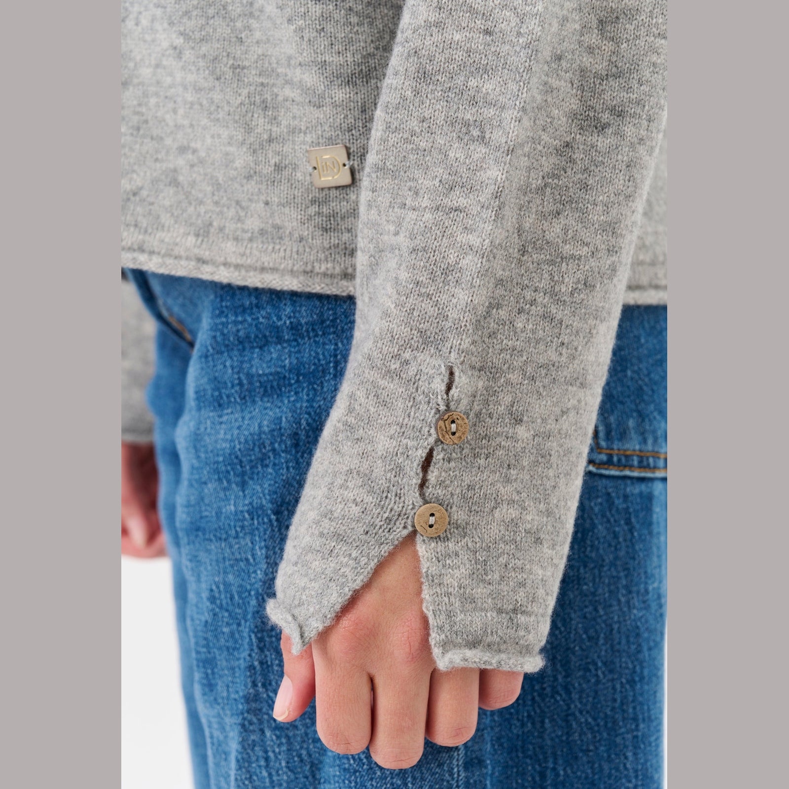 Lind LiKathlyn Knit Pullover 9650 grey melange