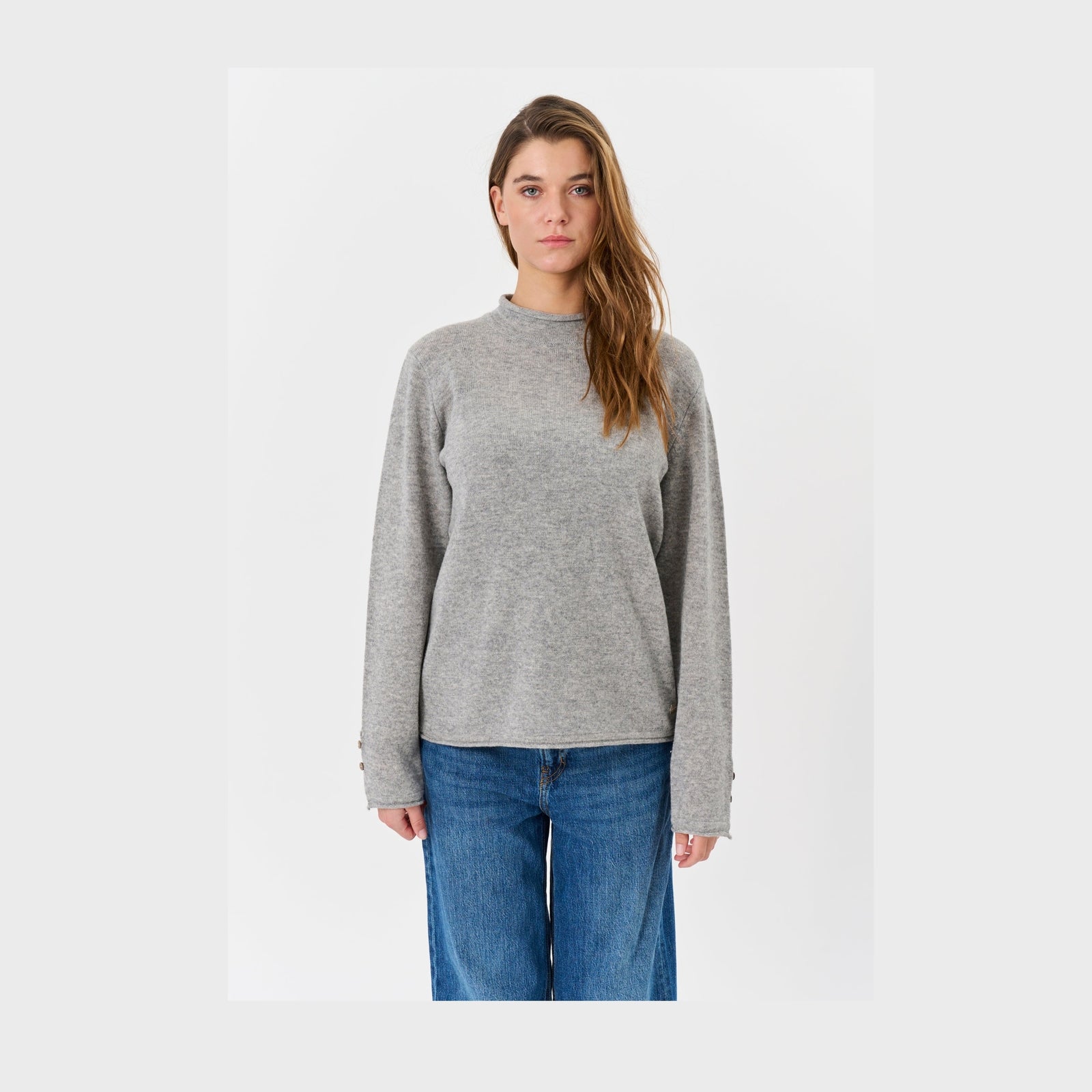 Lind LiKathlyn Knit Pullover 9650 grey melange