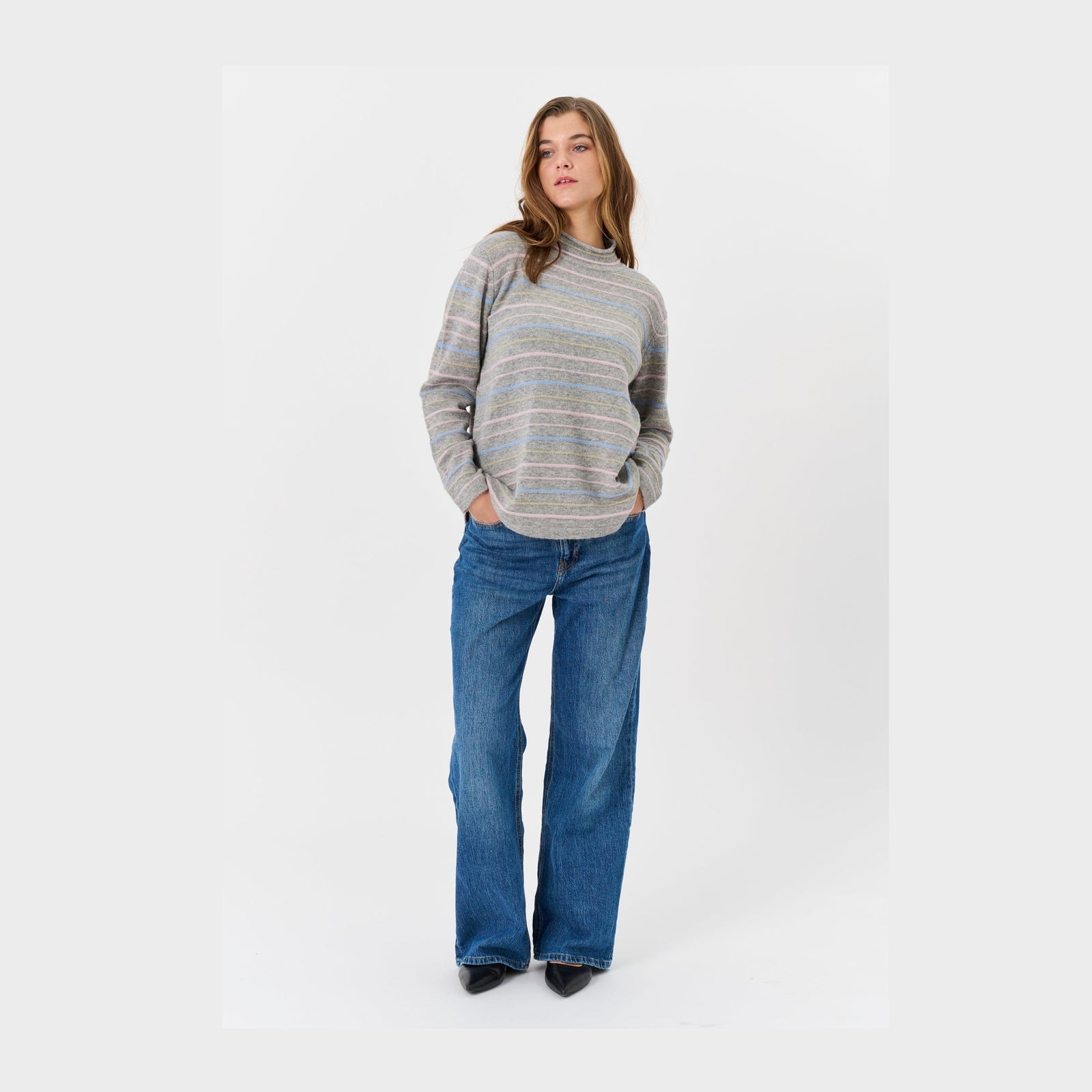 Lind LiKati Knit Pullover 9650 grey melange