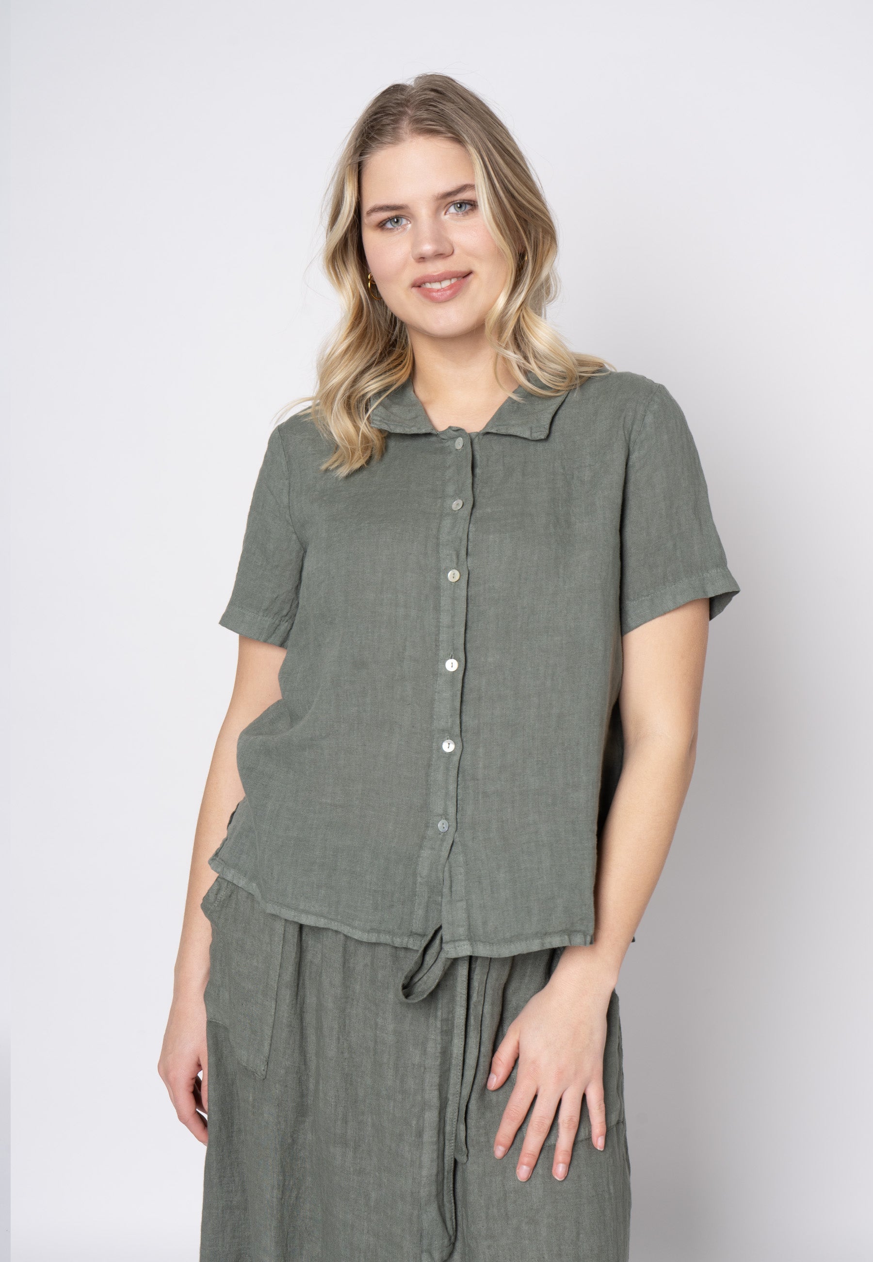 Lind LiLimone Skjortebluser 3900 Army Green