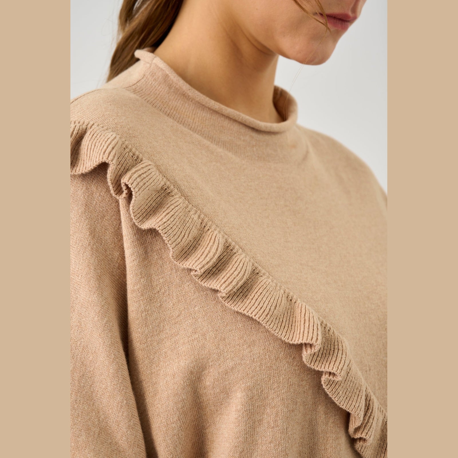 Lind LiLisbet Knit Pullover 1220 light camel melange