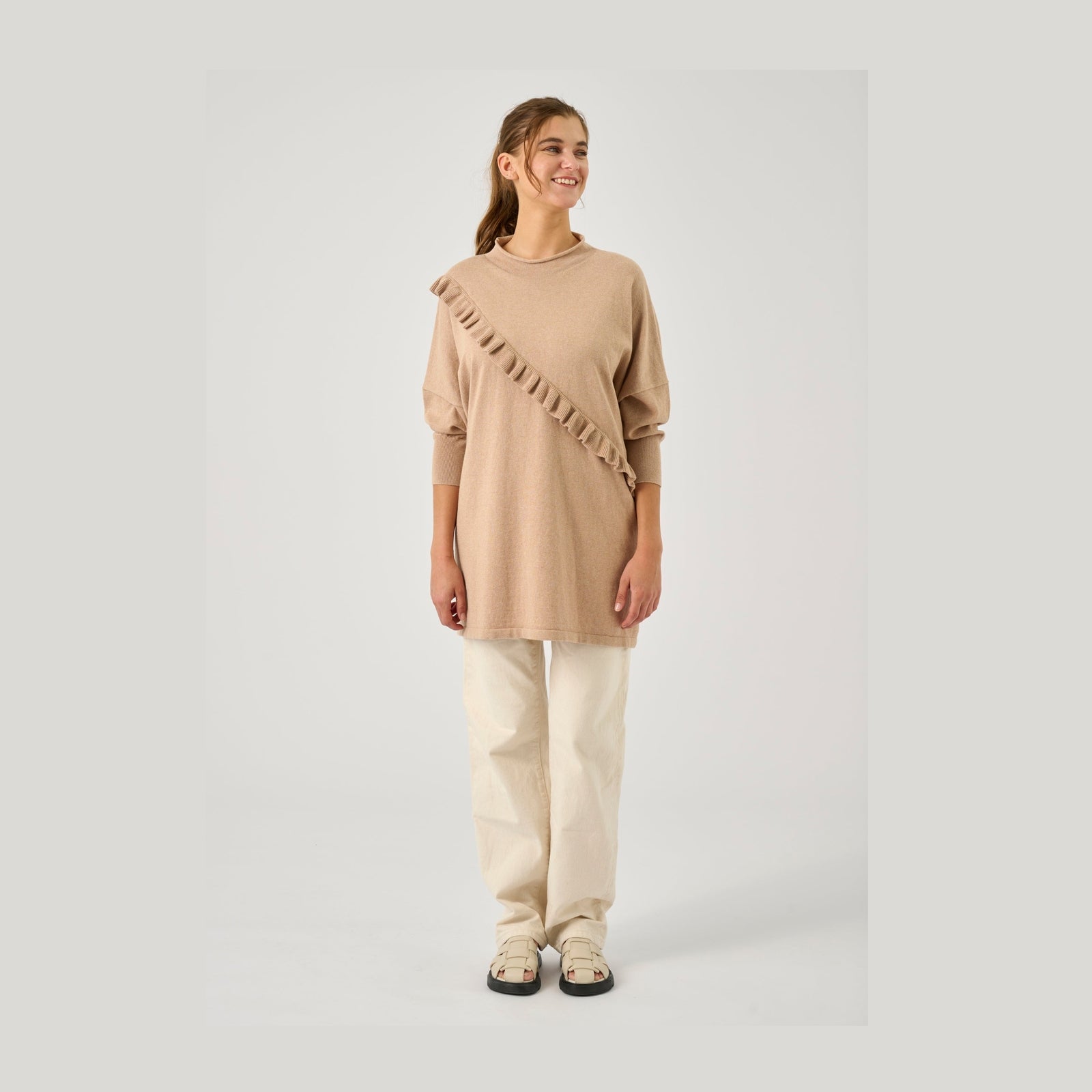 Lind LiLisbet Knit Pullover 1220 light camel melange