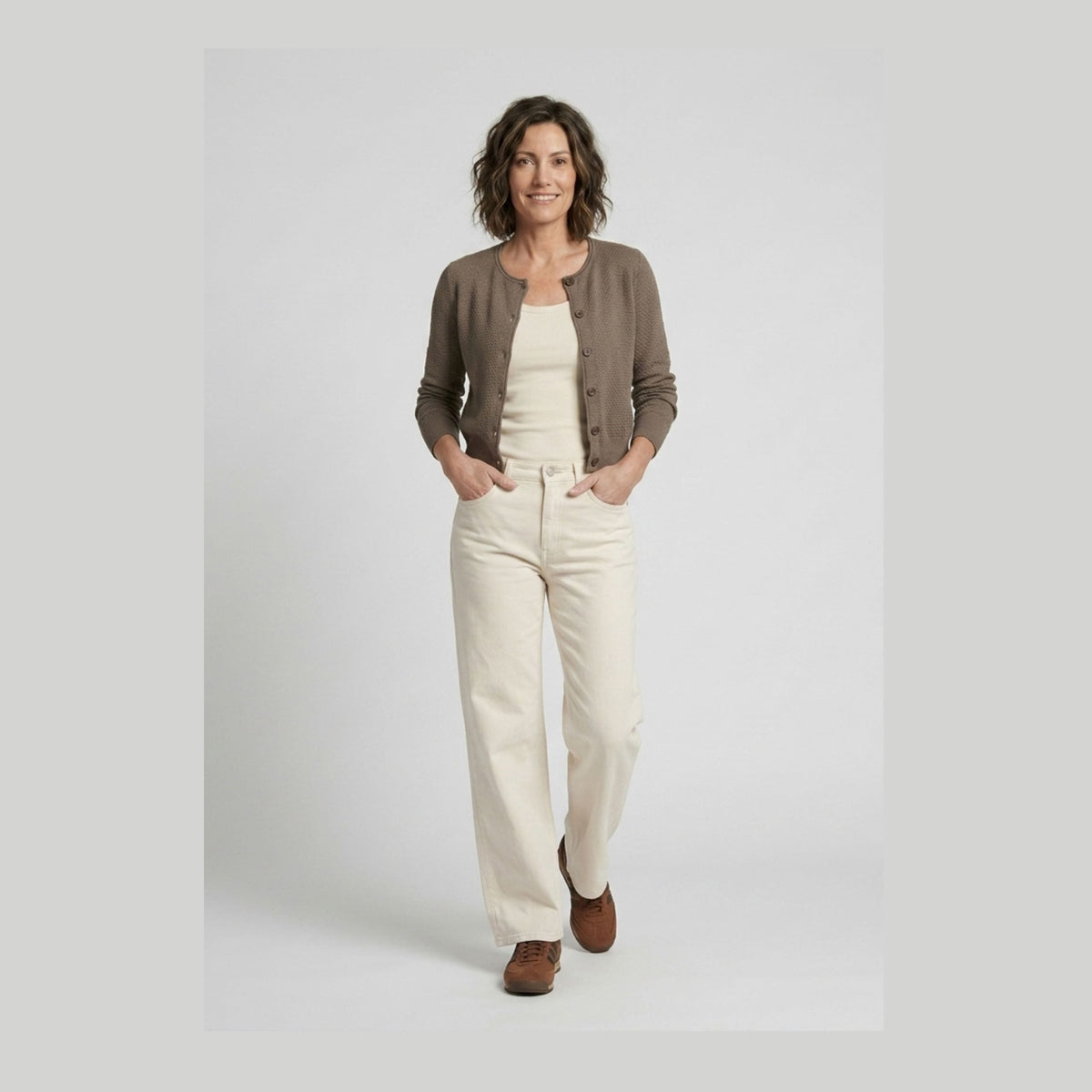 Lind LiLivia Knit Cardigan 1300 Taupe