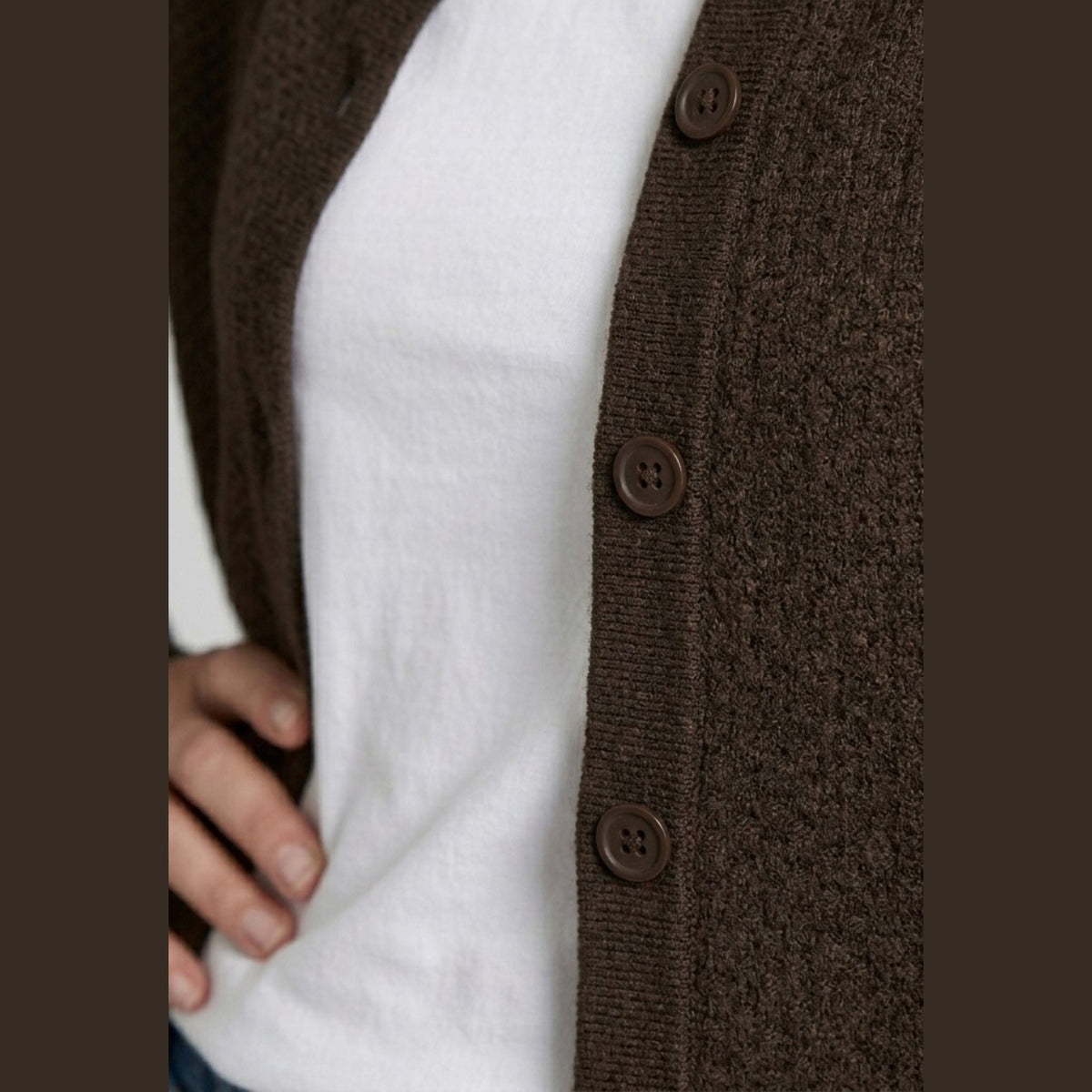 Lind LiLivia Knit Cardigan 1500 BROWN