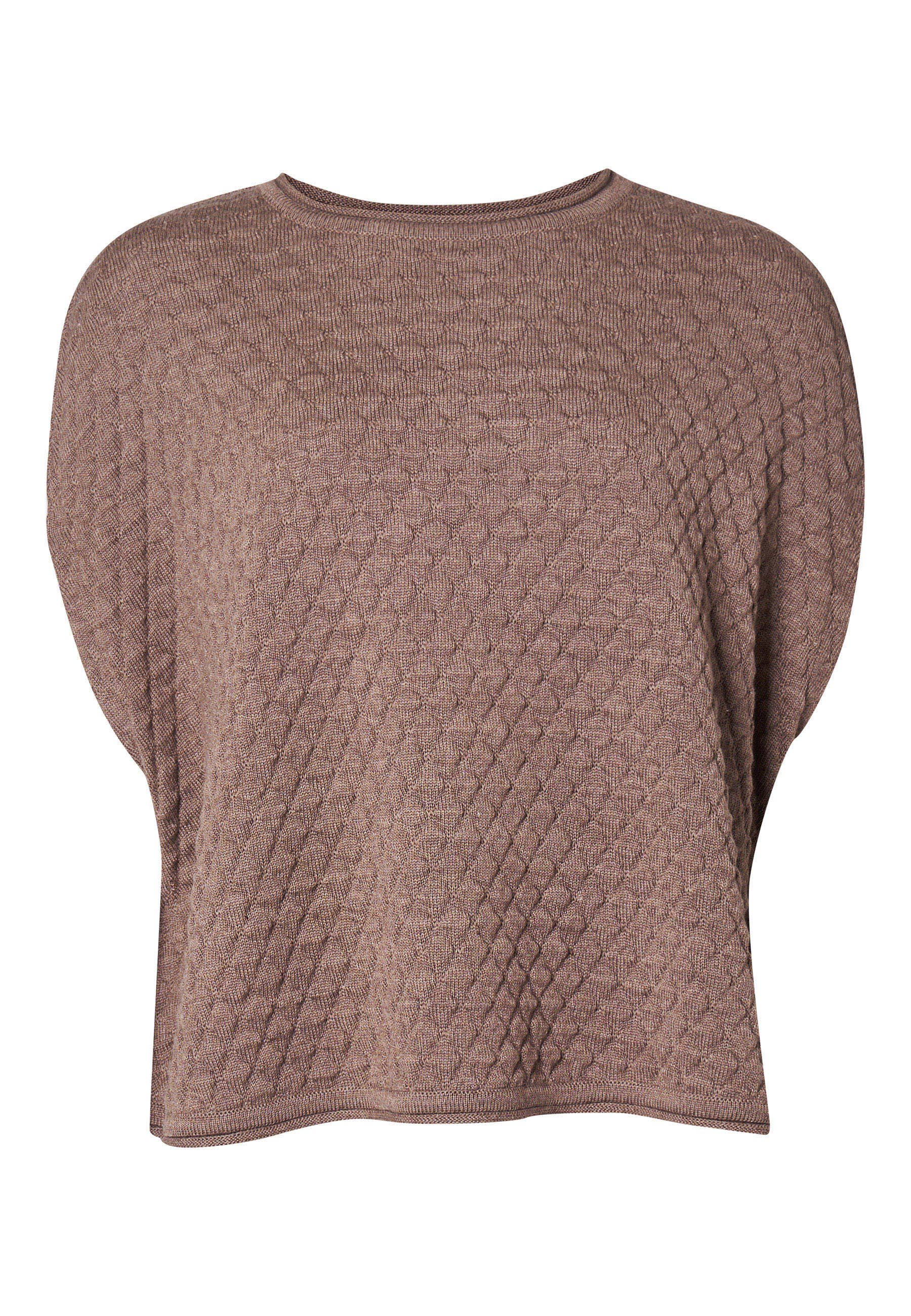 Lind LiMargit Poncho 1655 brown melange