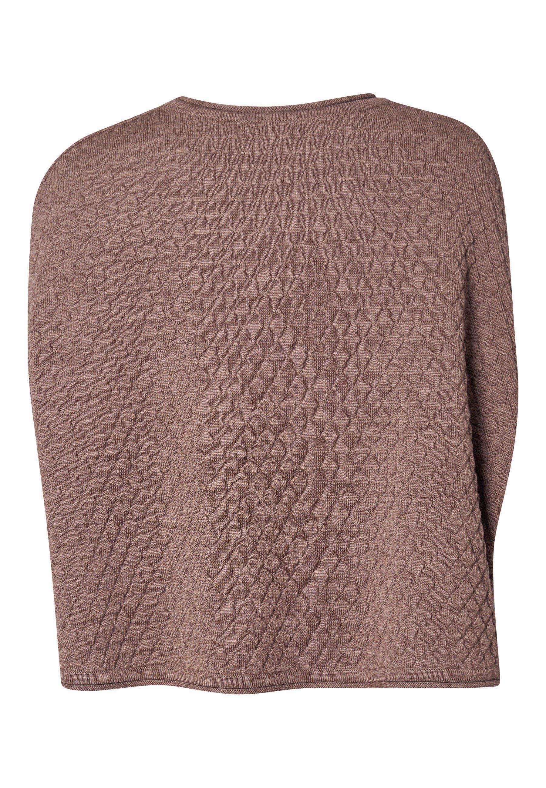 Lind LiMargit Poncho 1655 brown melange