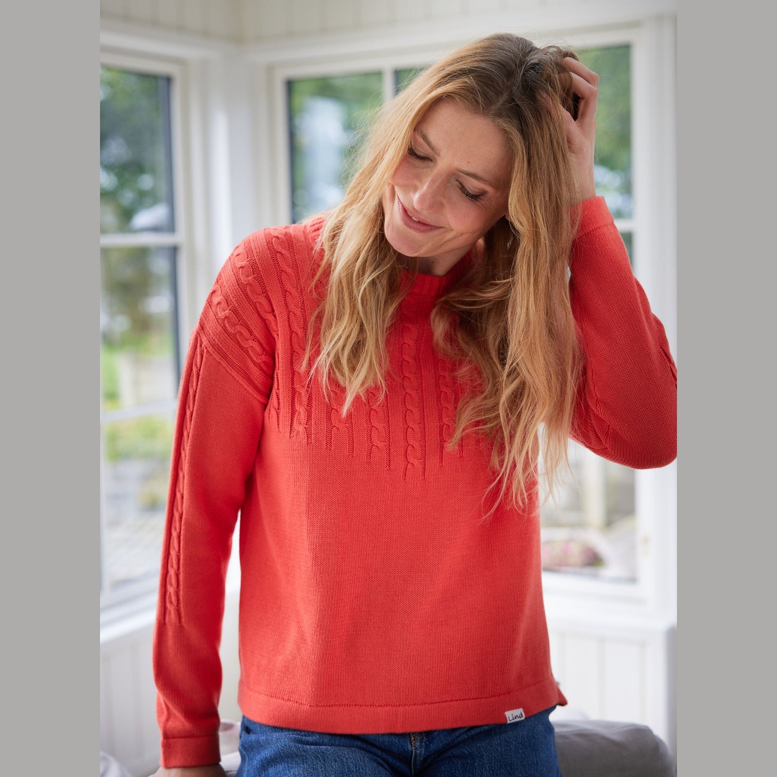 Lind LiMaxime Knit Pullover 8501 Spring Orange