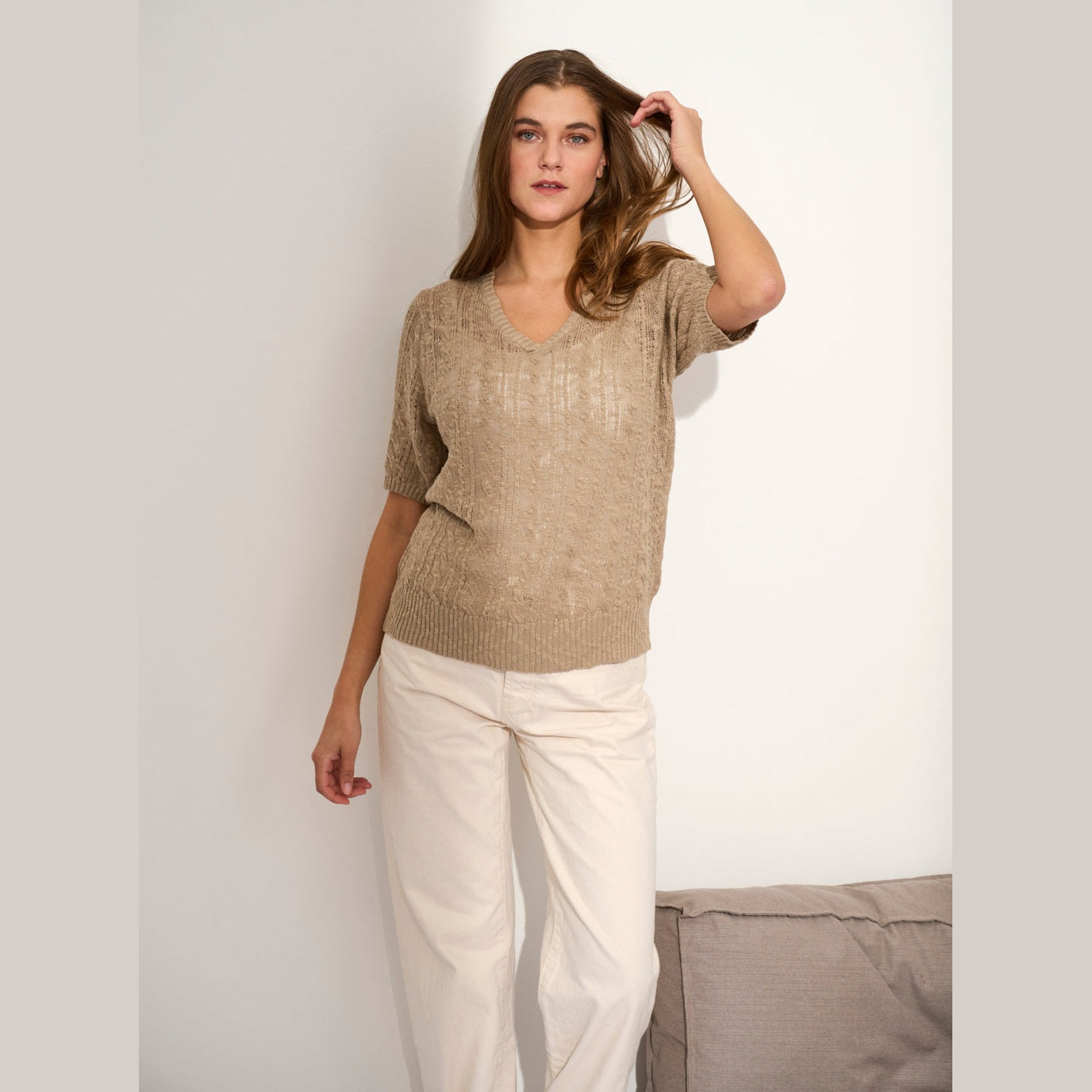 Lind LiMiabel Knit Pullover 1012 Beige
