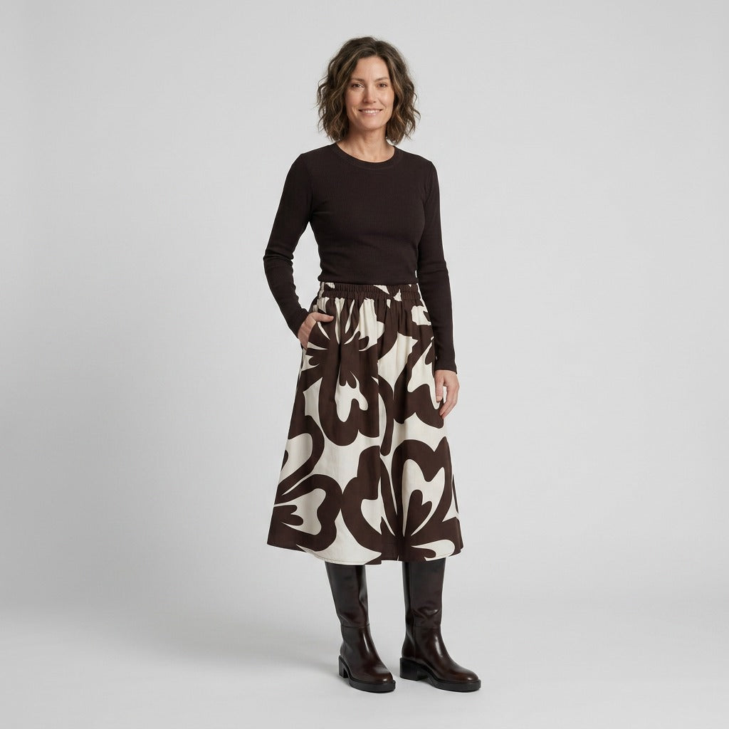 Lind LiMona Nederdele 1500 BROWN