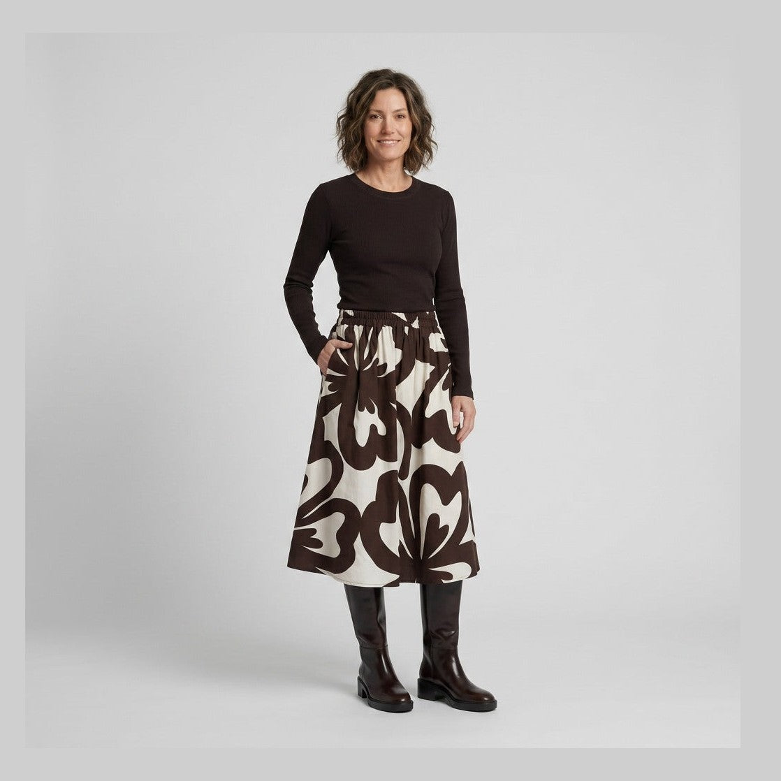 Lind LiMona Nederdele 1500 BROWN