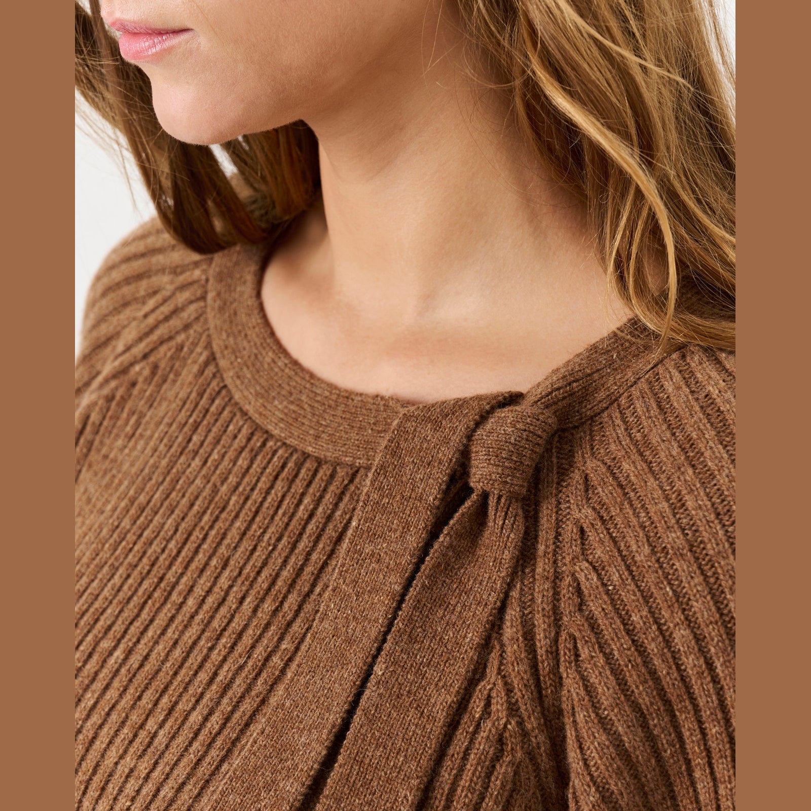 Lind LiMonica Knit Pullover 1655 brown melange