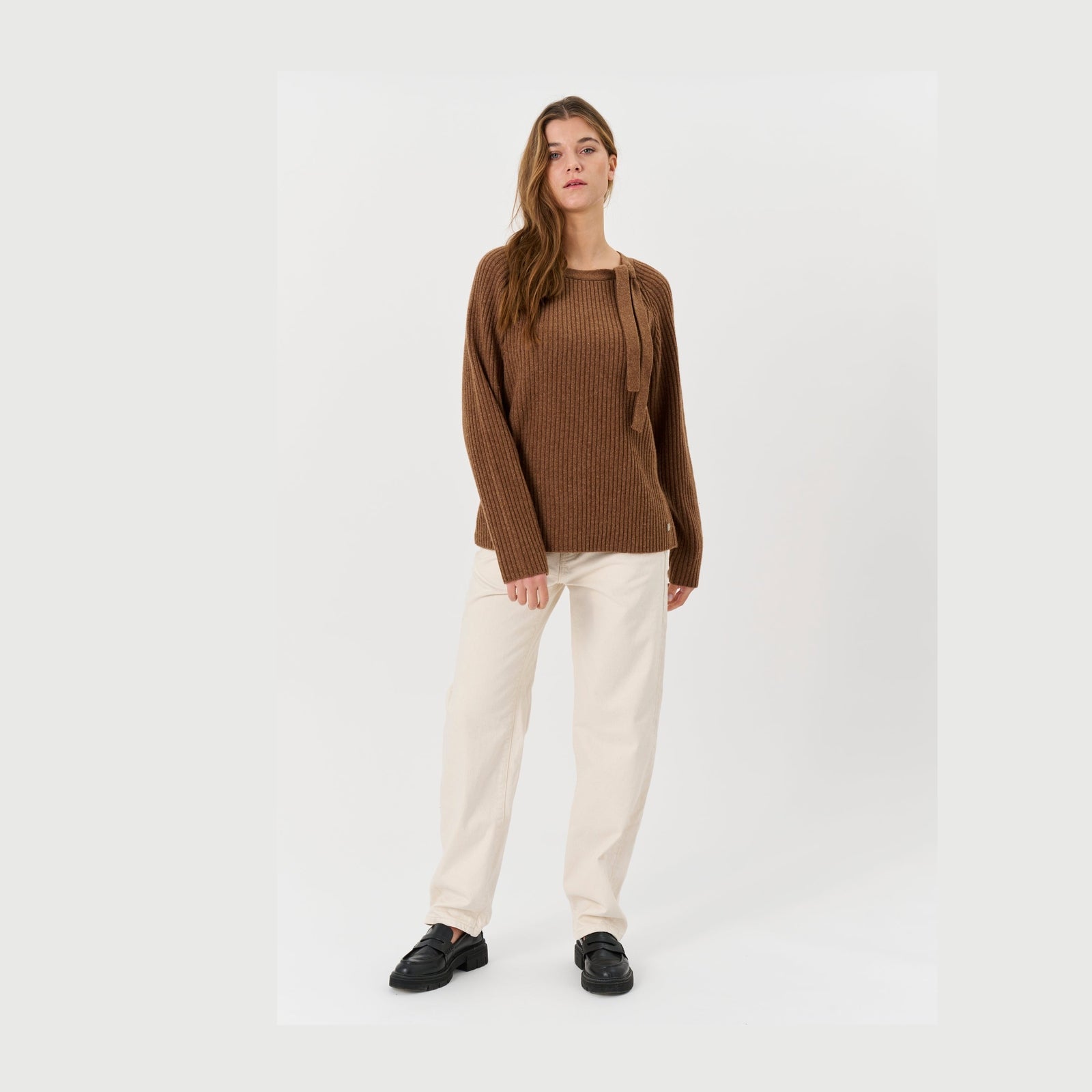 Lind LiMonica Knit Pullover 1655 brown melange