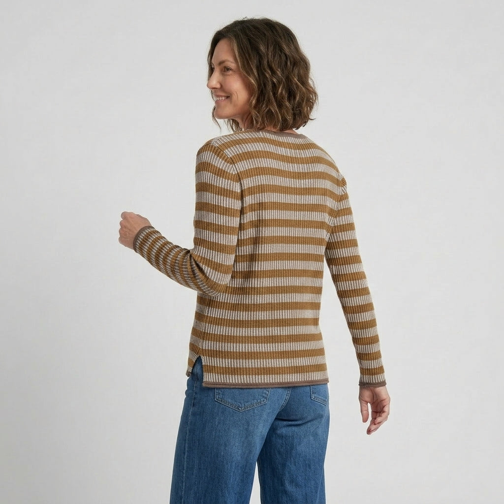 Lind LiNadia Knit Pullover 1500 BROWN