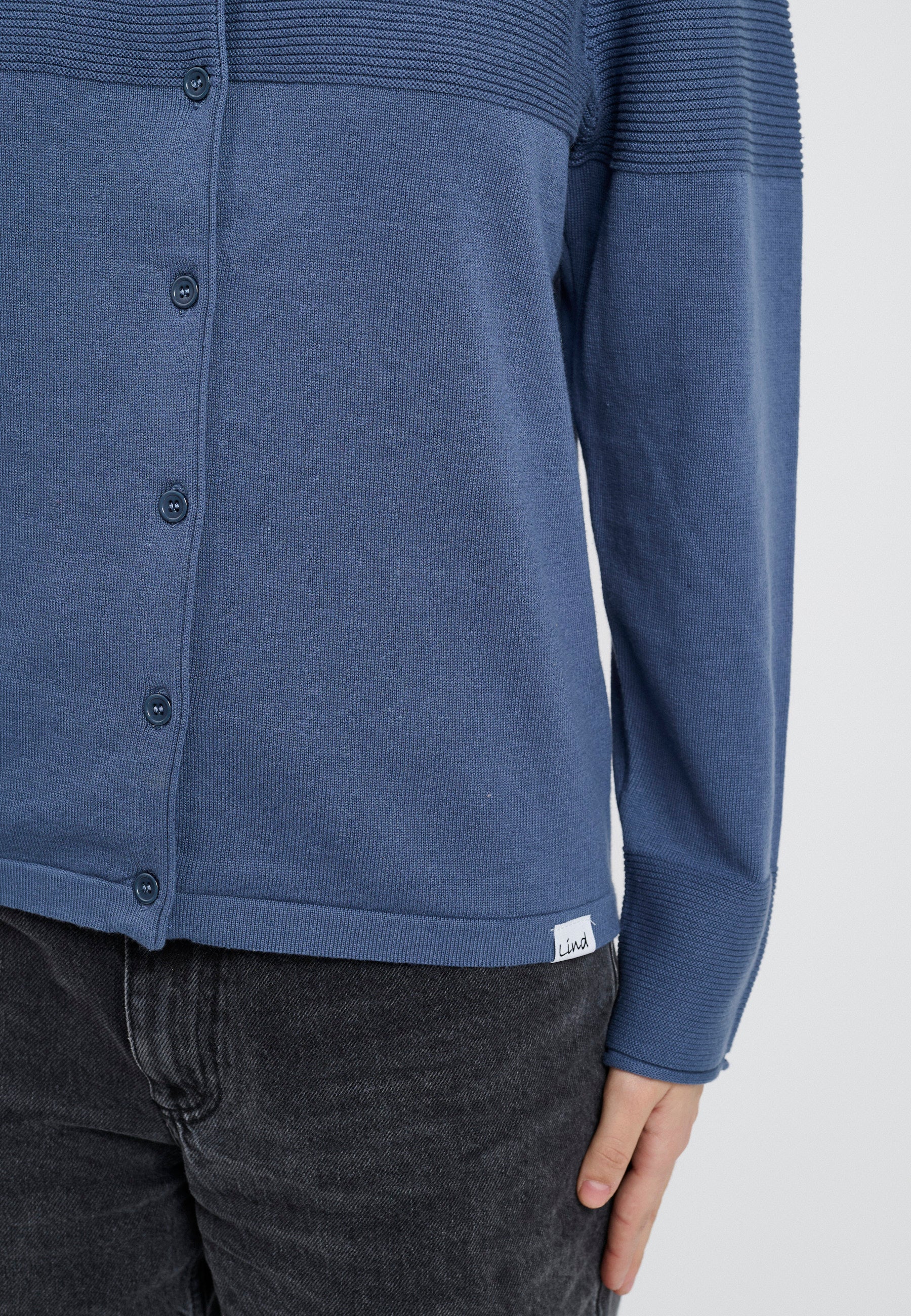 Lind LiPearl Knit Cardigan 5050 Dusty blue