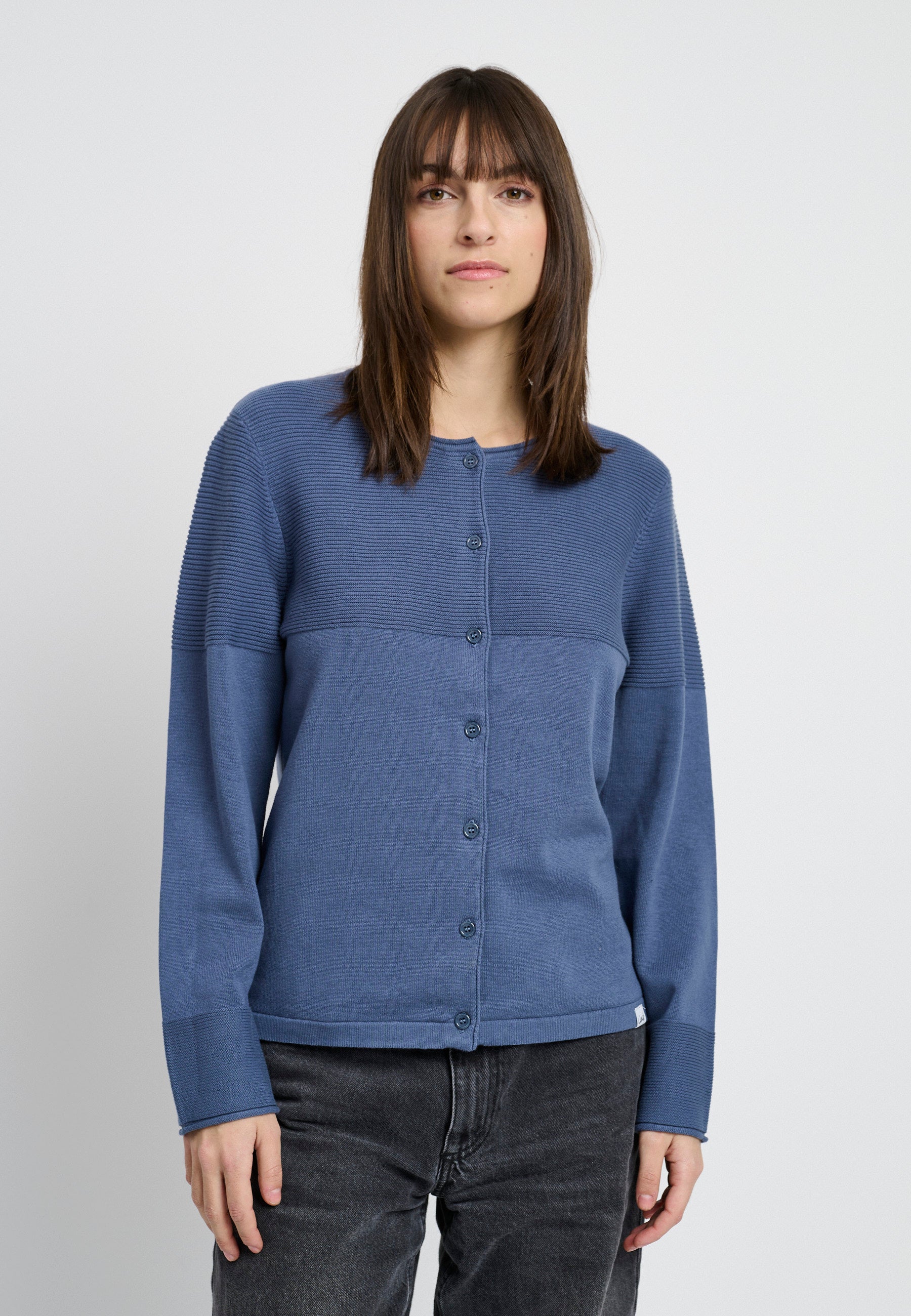 Lind LiPearl Knit Cardigan 5050 Dusty blue