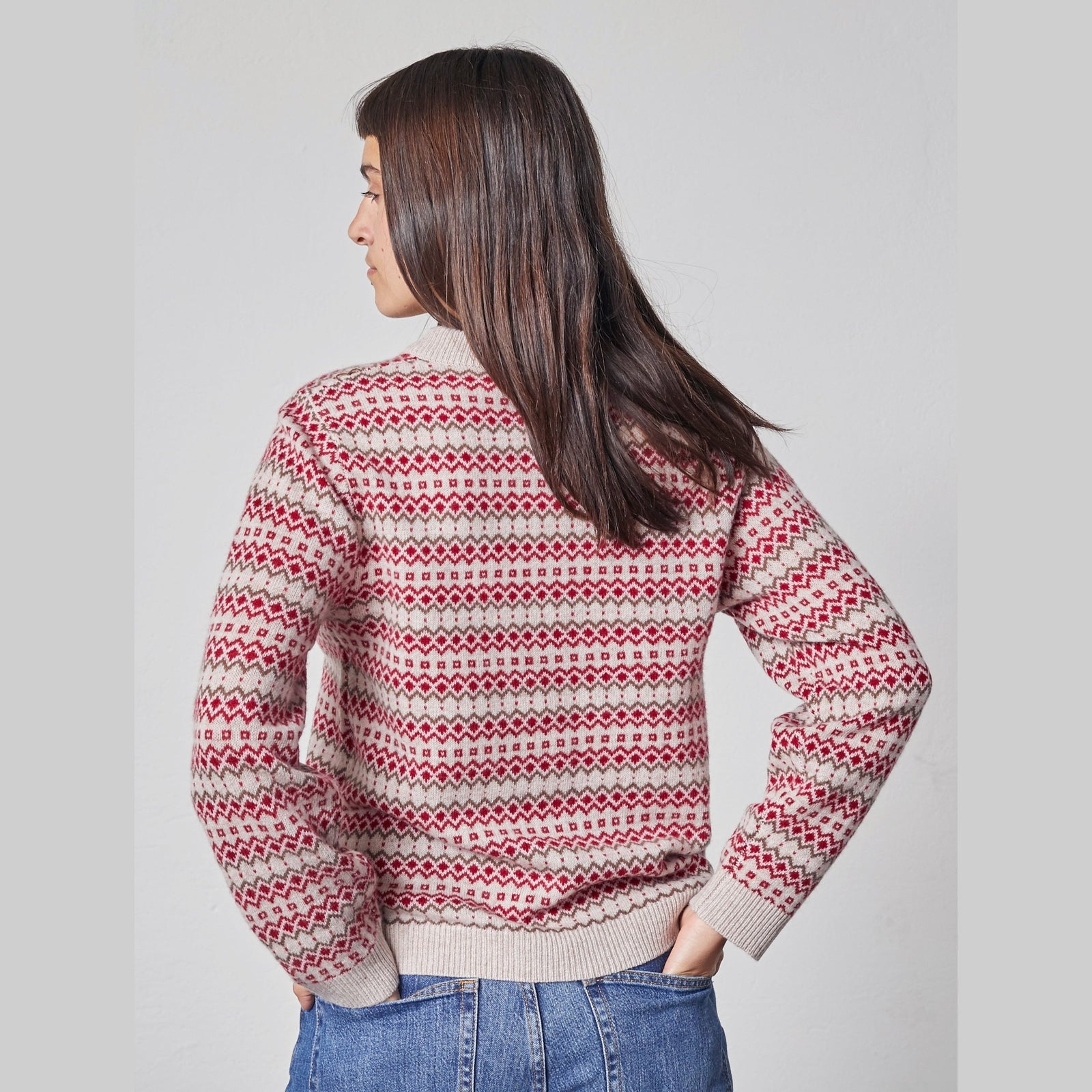 Lind LiSille Knit Cardigan 2510 Norwegian red