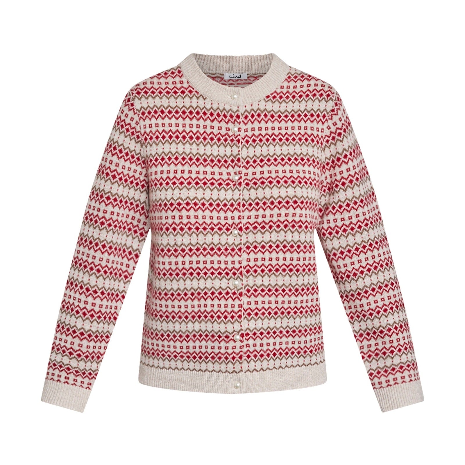 Lind LiSille Knit Cardigan 2510 Norwegian red