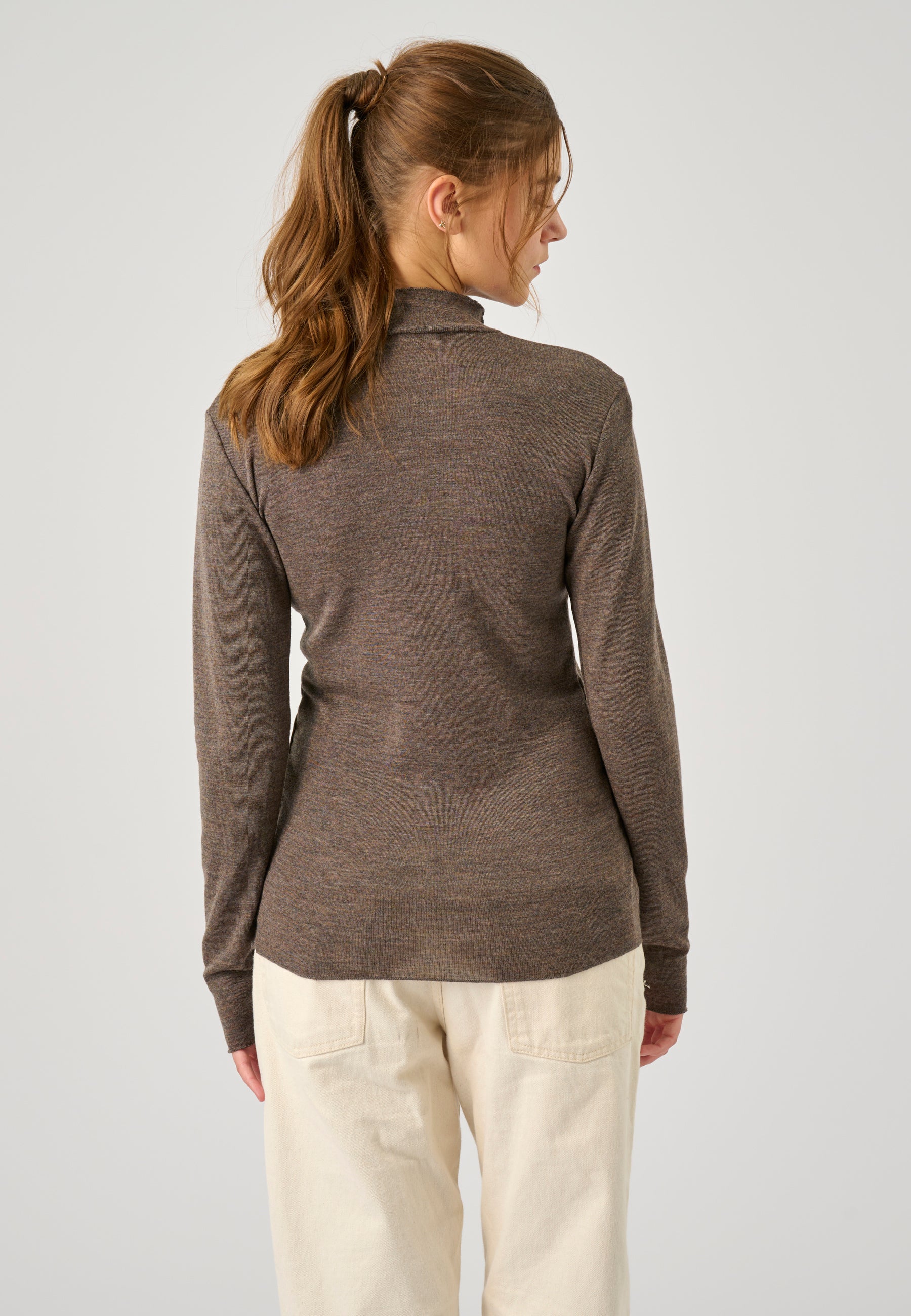 Lind LiSole T-Shirt 1655 brown melange