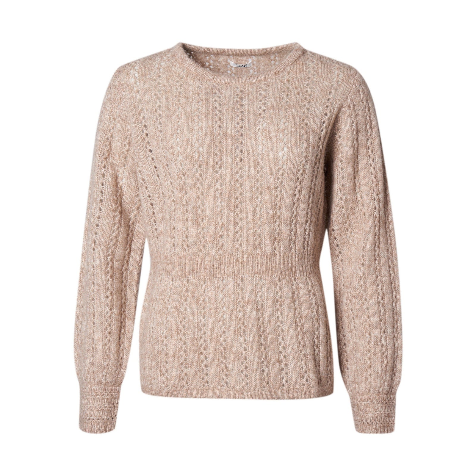 Lind LiSophia Knit Pullover 1321 light brown melange